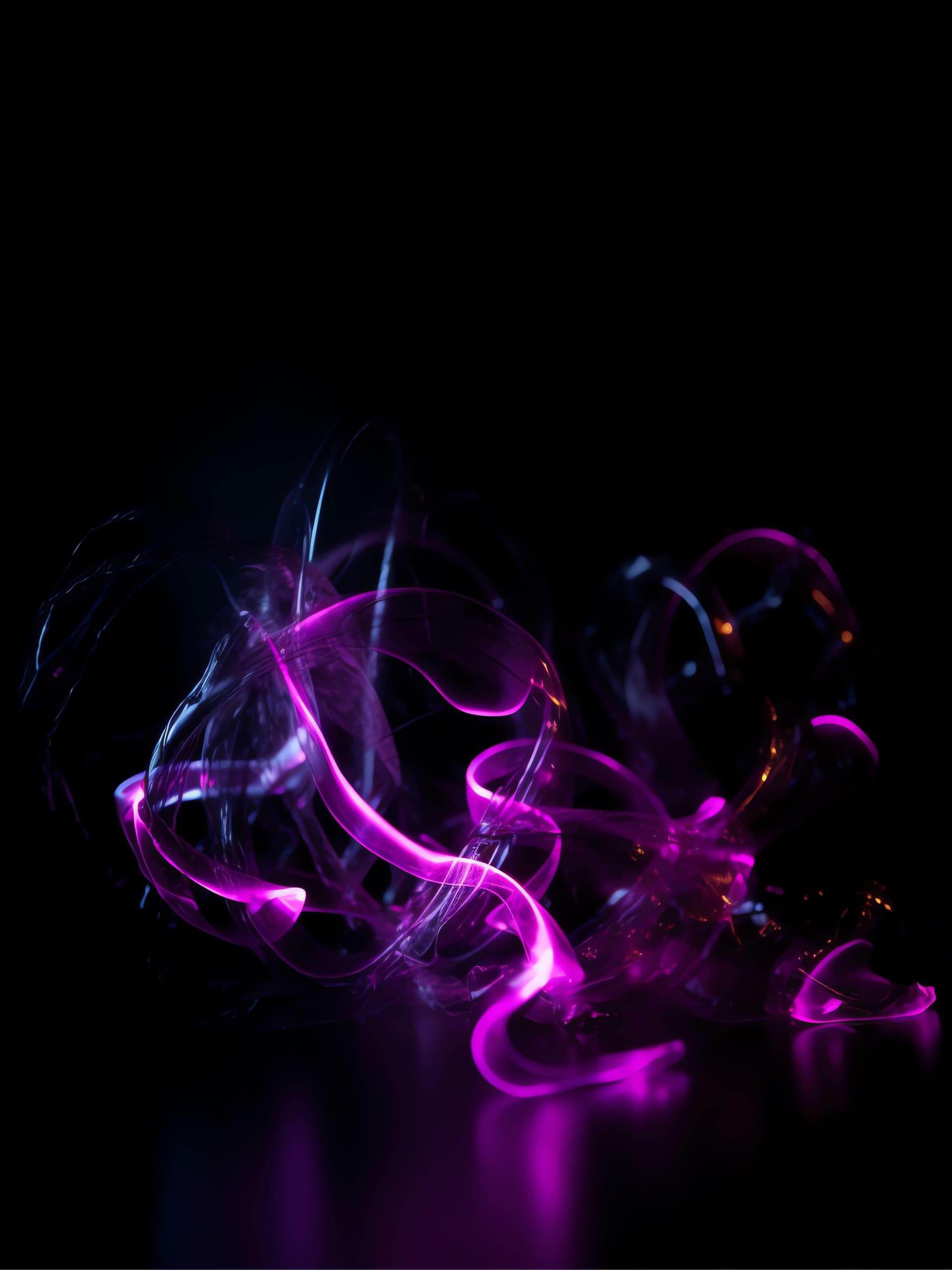 Magenta Light Tendrils - Pro phone wallpaper