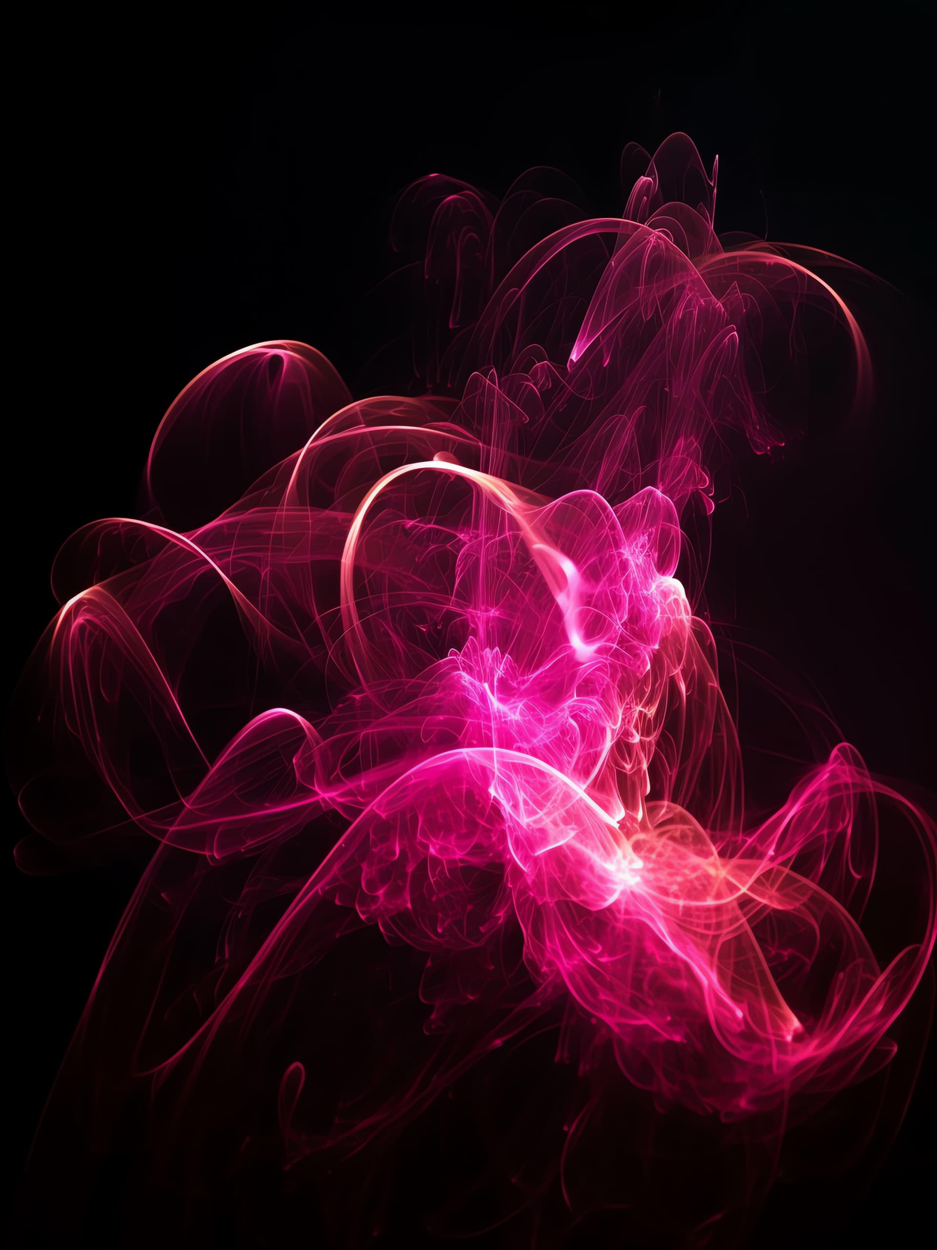 Crimson Smoke Plumes - Pro phone wallpaper
