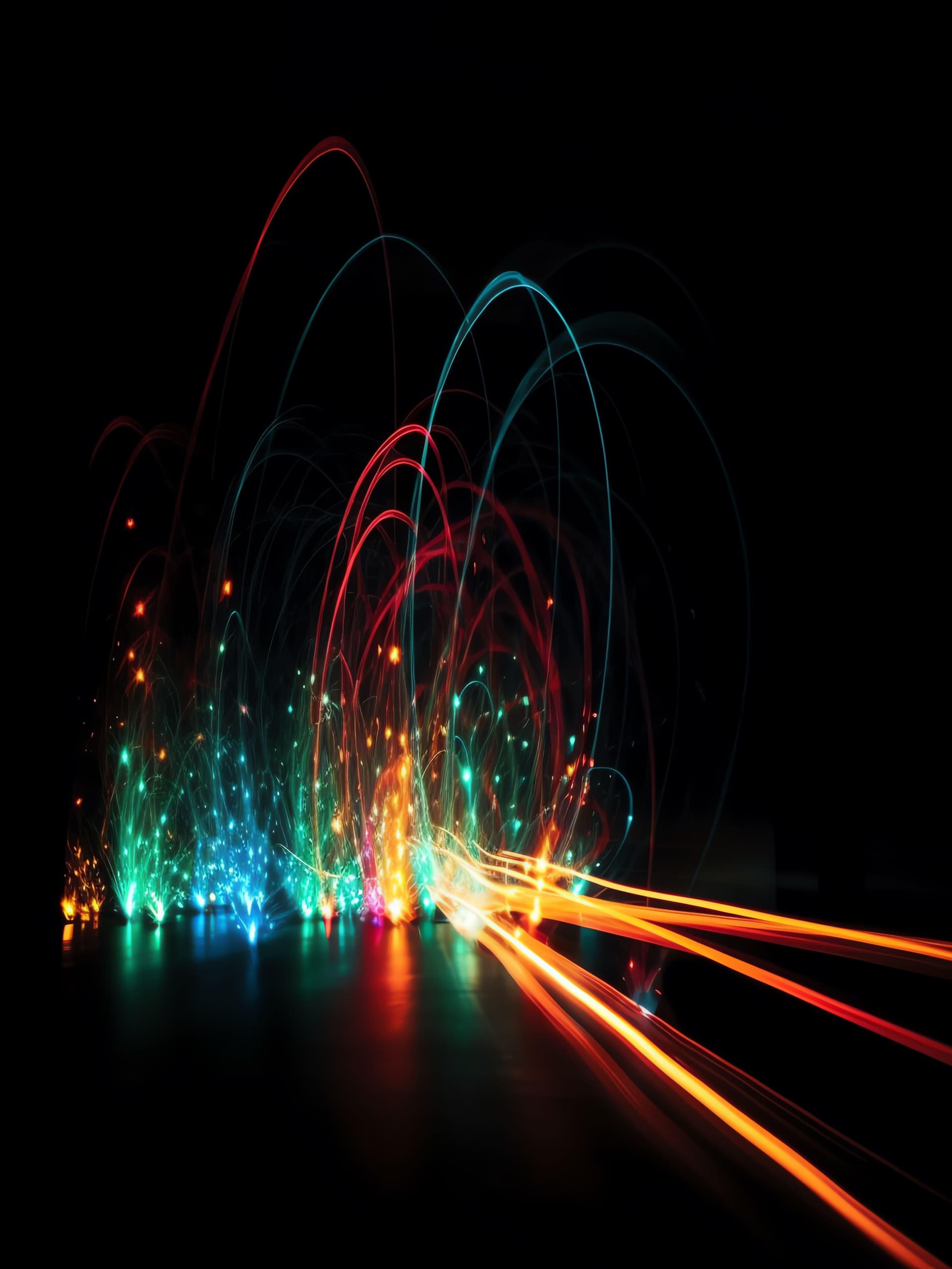 Red Glowing Circle - Pro phone wallpaper