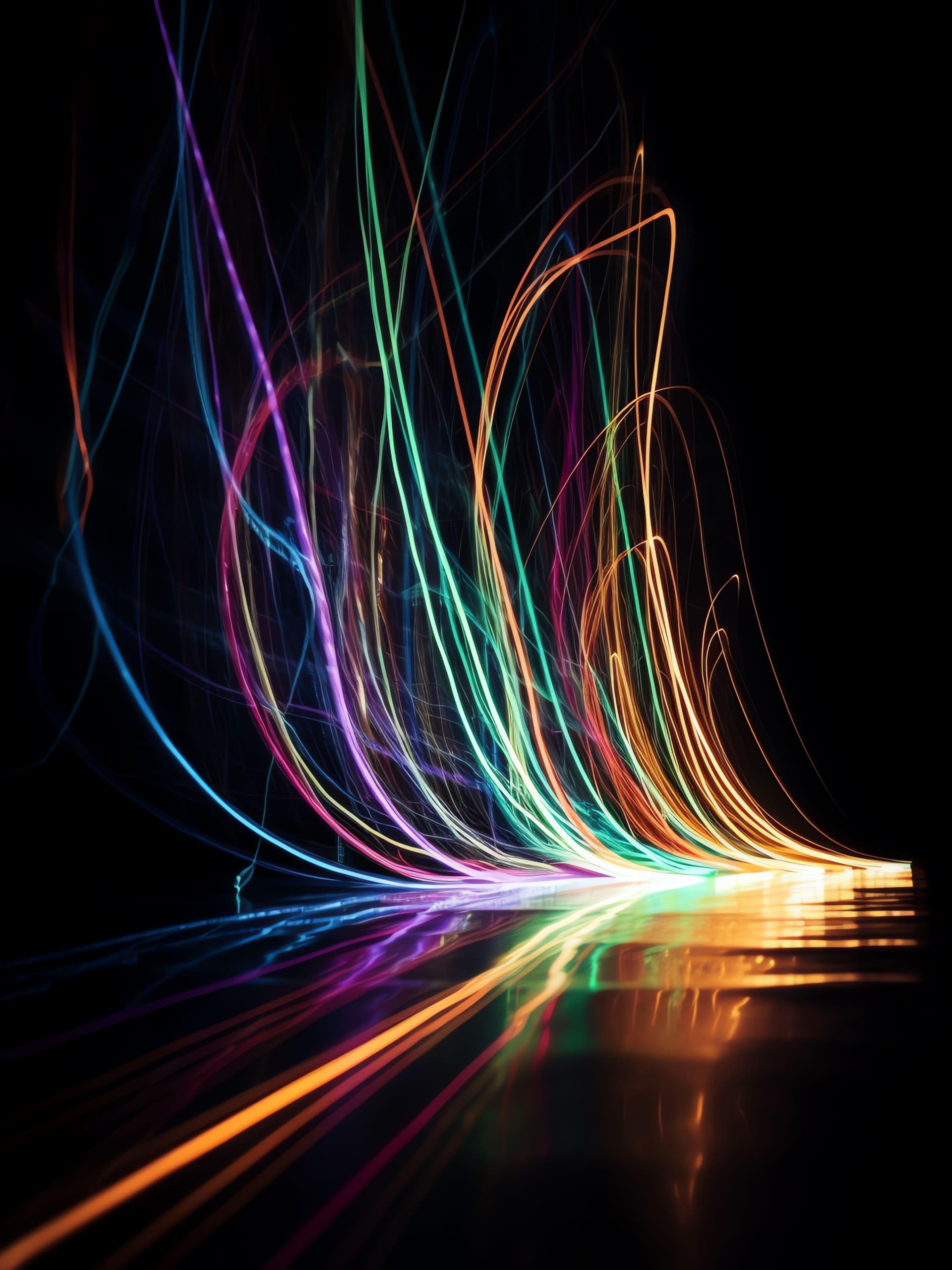 Fiery Abstract Orb - Pro phone wallpaper
