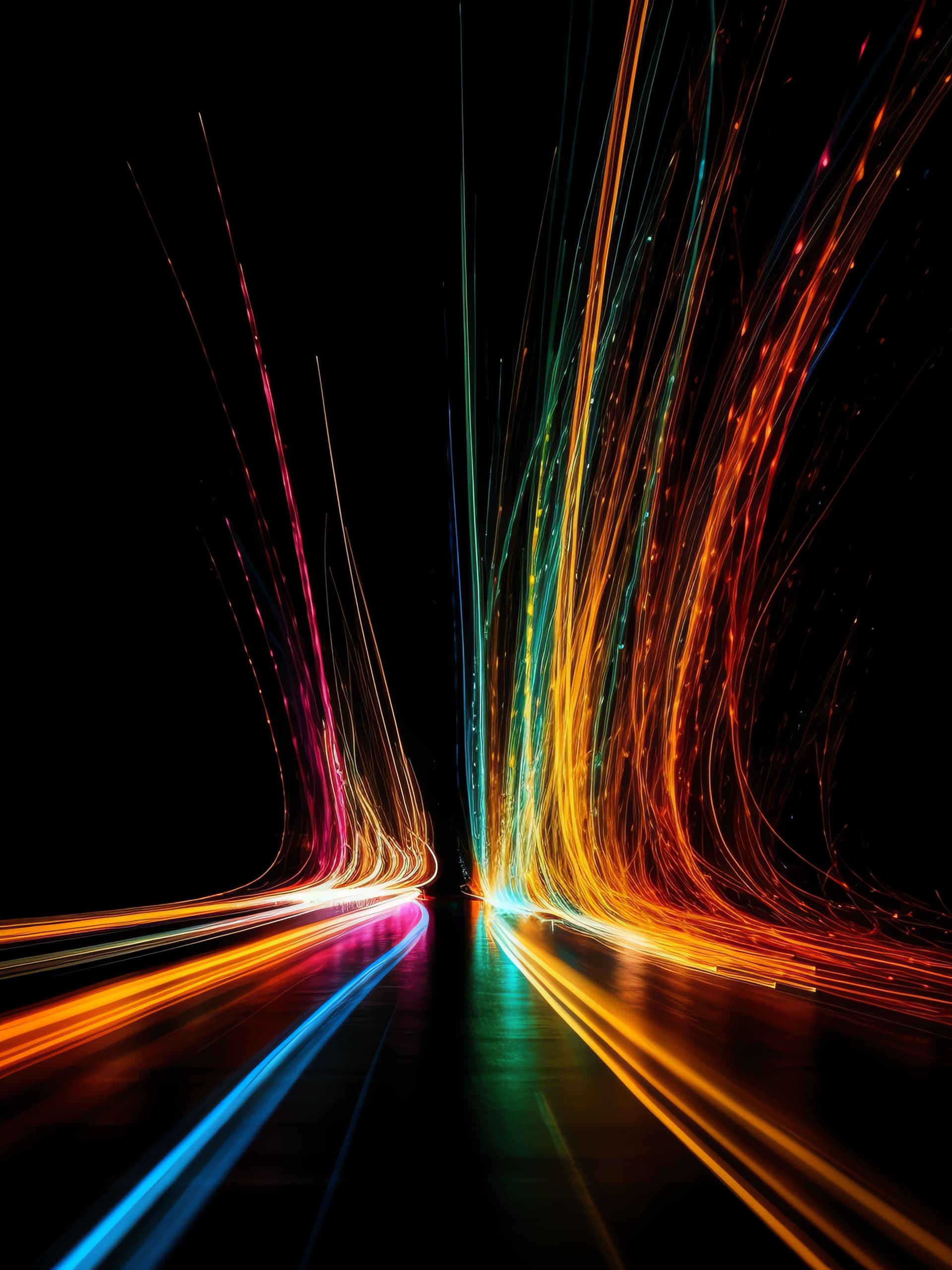 Radiant Light Beams - Pro phone wallpaper