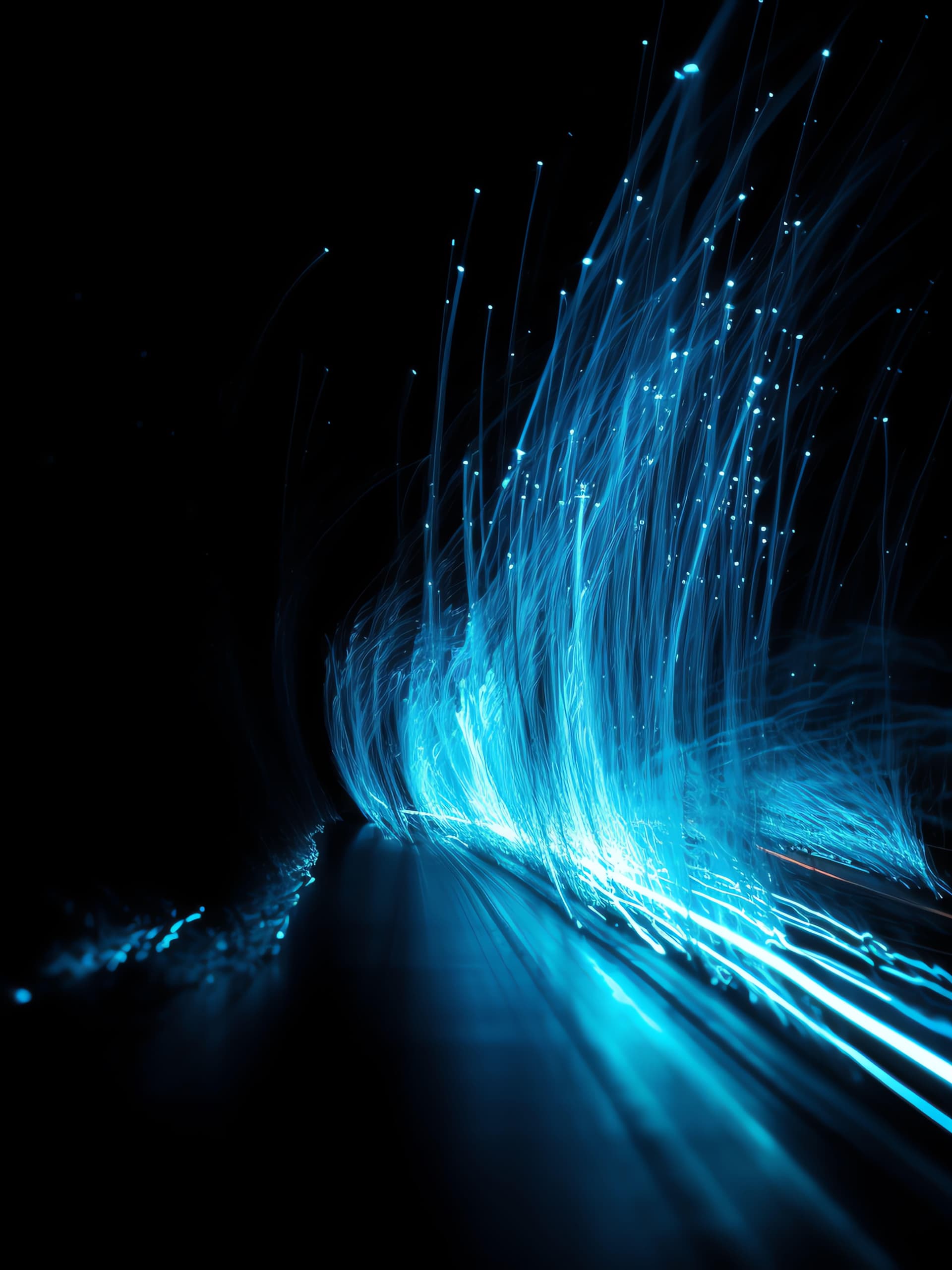 Luminous Fiber Trails - Pro phone wallpaper
