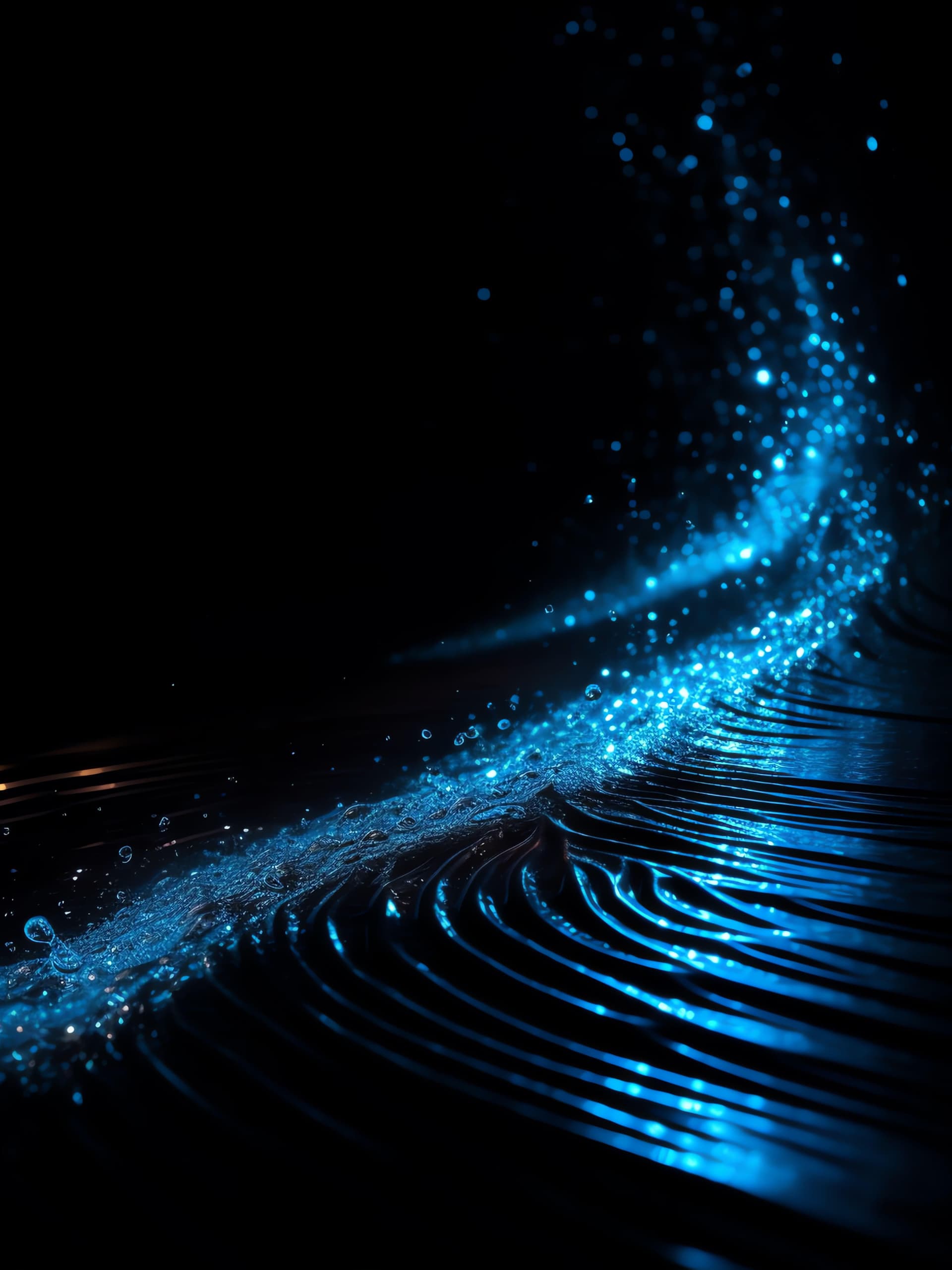 Sparkling Light Cascade - Pro phone wallpaper