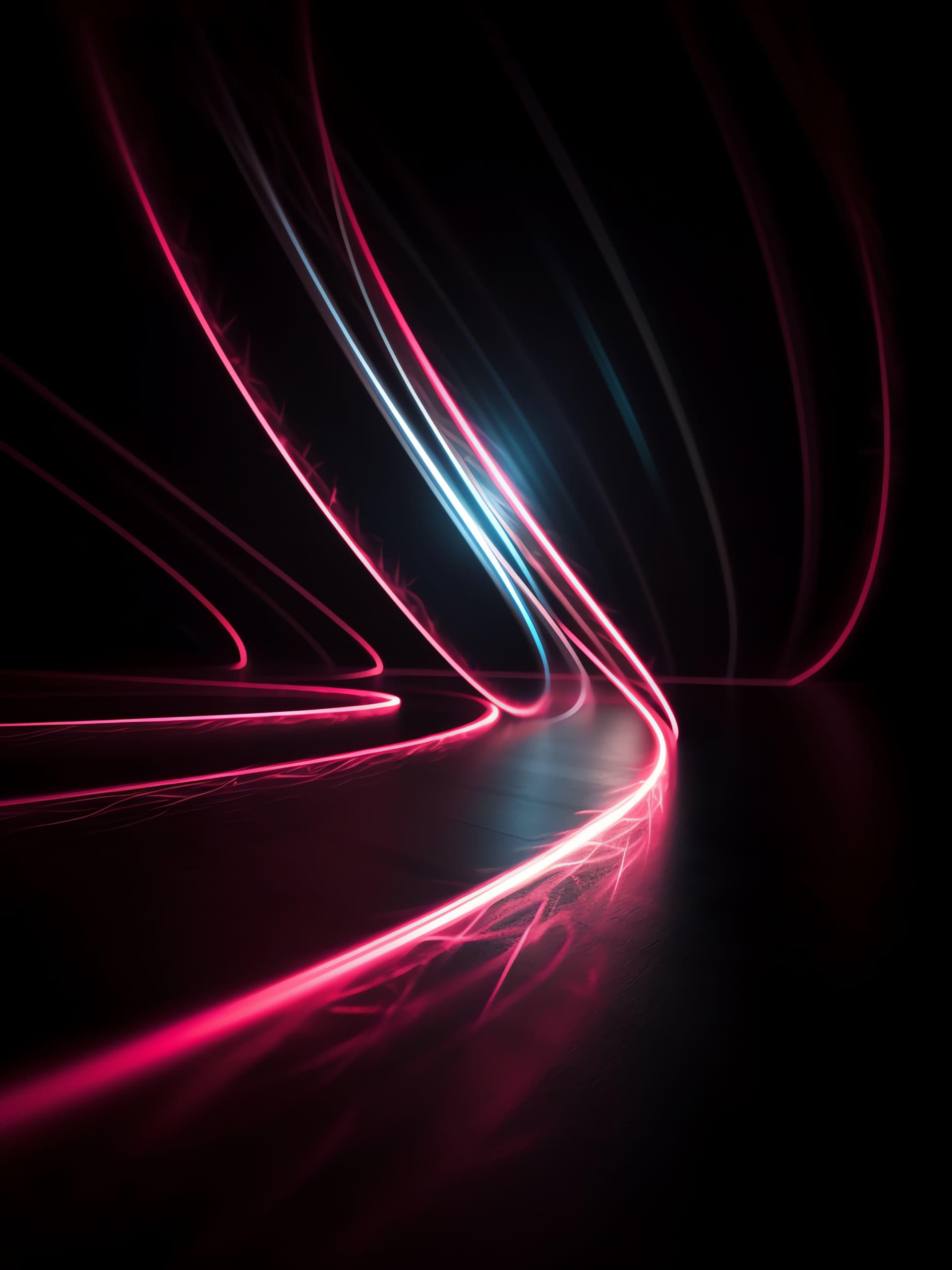 Neon Light Trails - Pro phone wallpaper