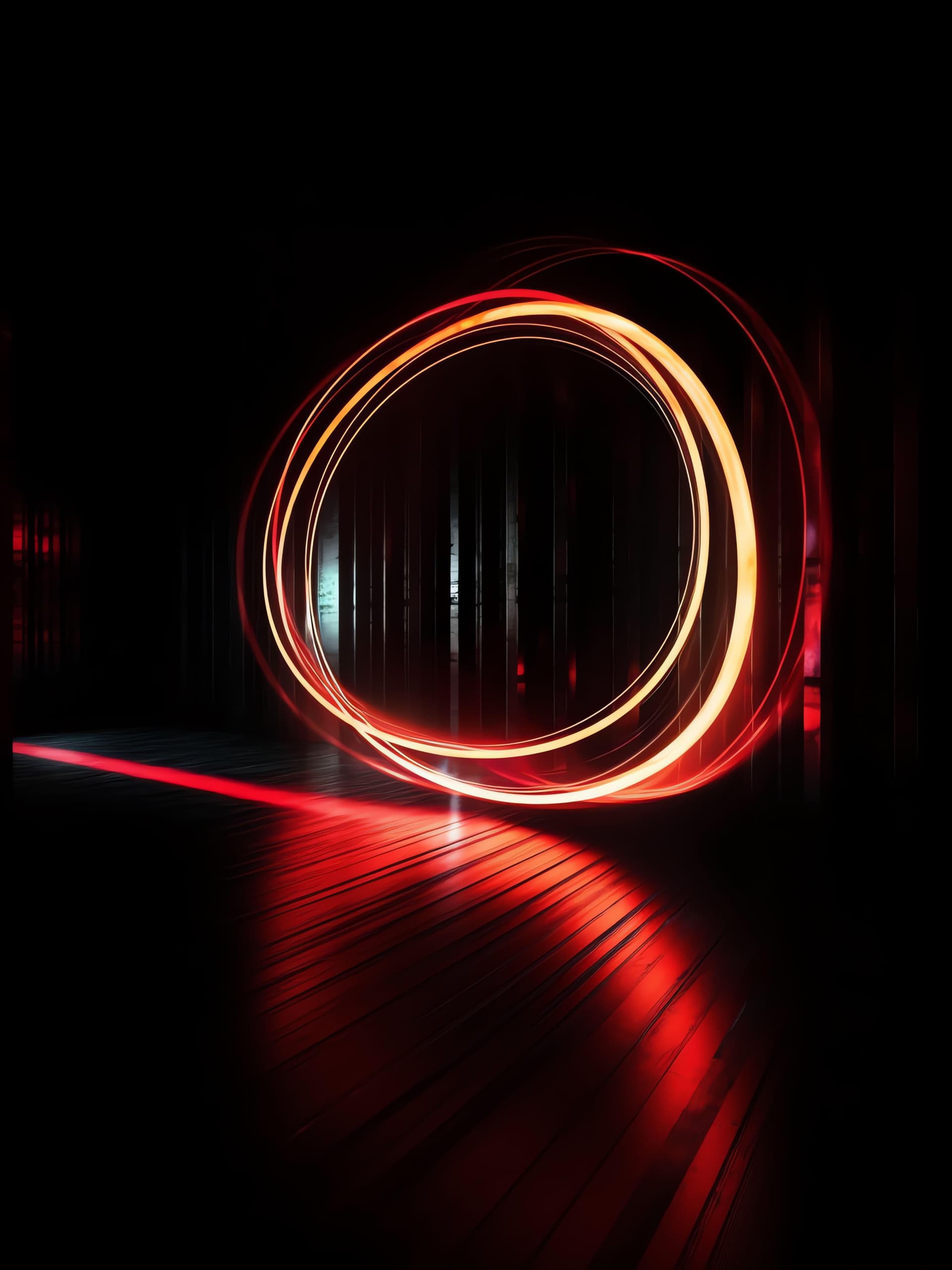 Crimson Light Ring - Pro phone wallpaper