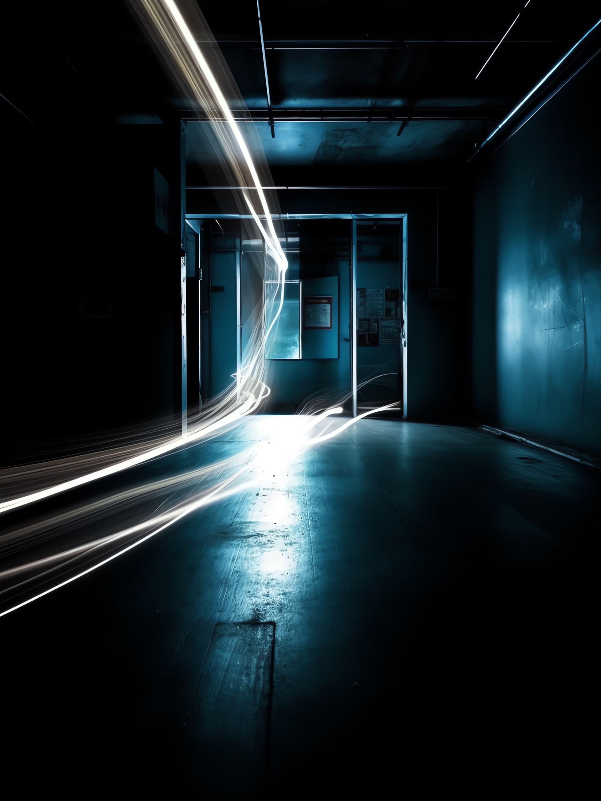 Ethereal Light Passage - Pro phone wallpaper
