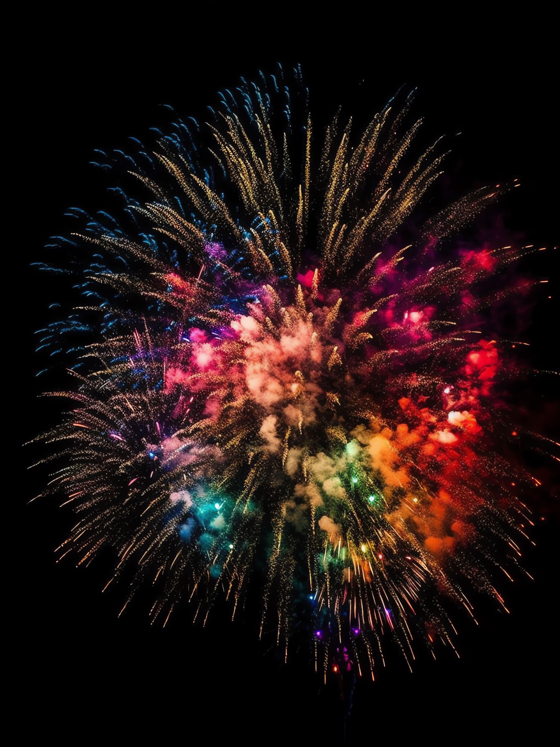 Exploding Color Bloom - Pro phone wallpaper