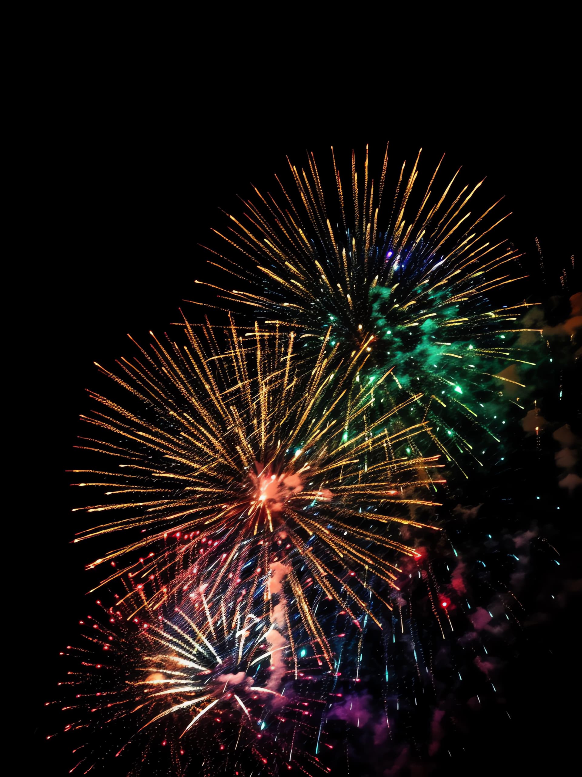 Explosive Firework Display - Pro phone wallpaper