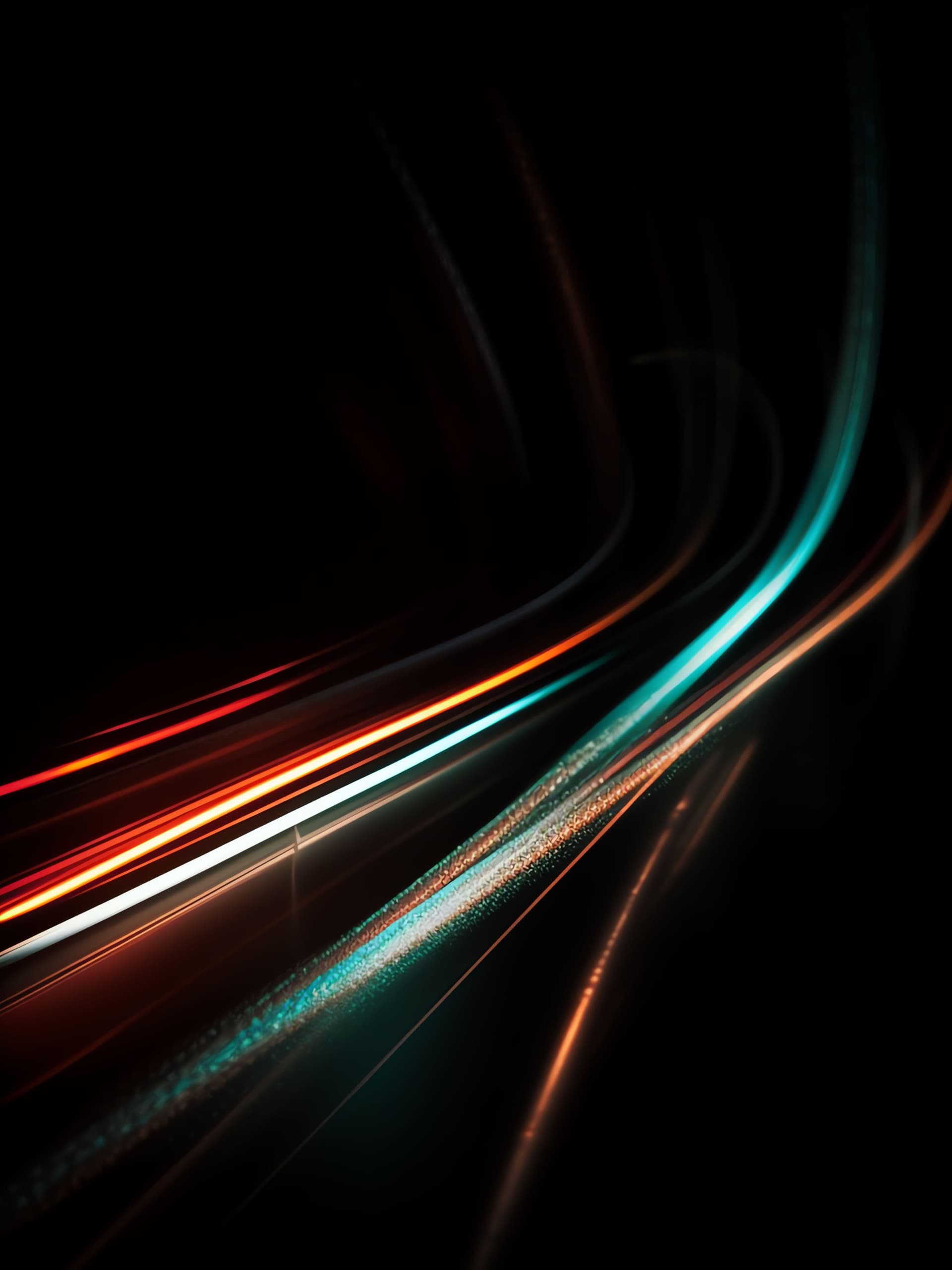 Chromatic Light Trails - Pro phone wallpaper