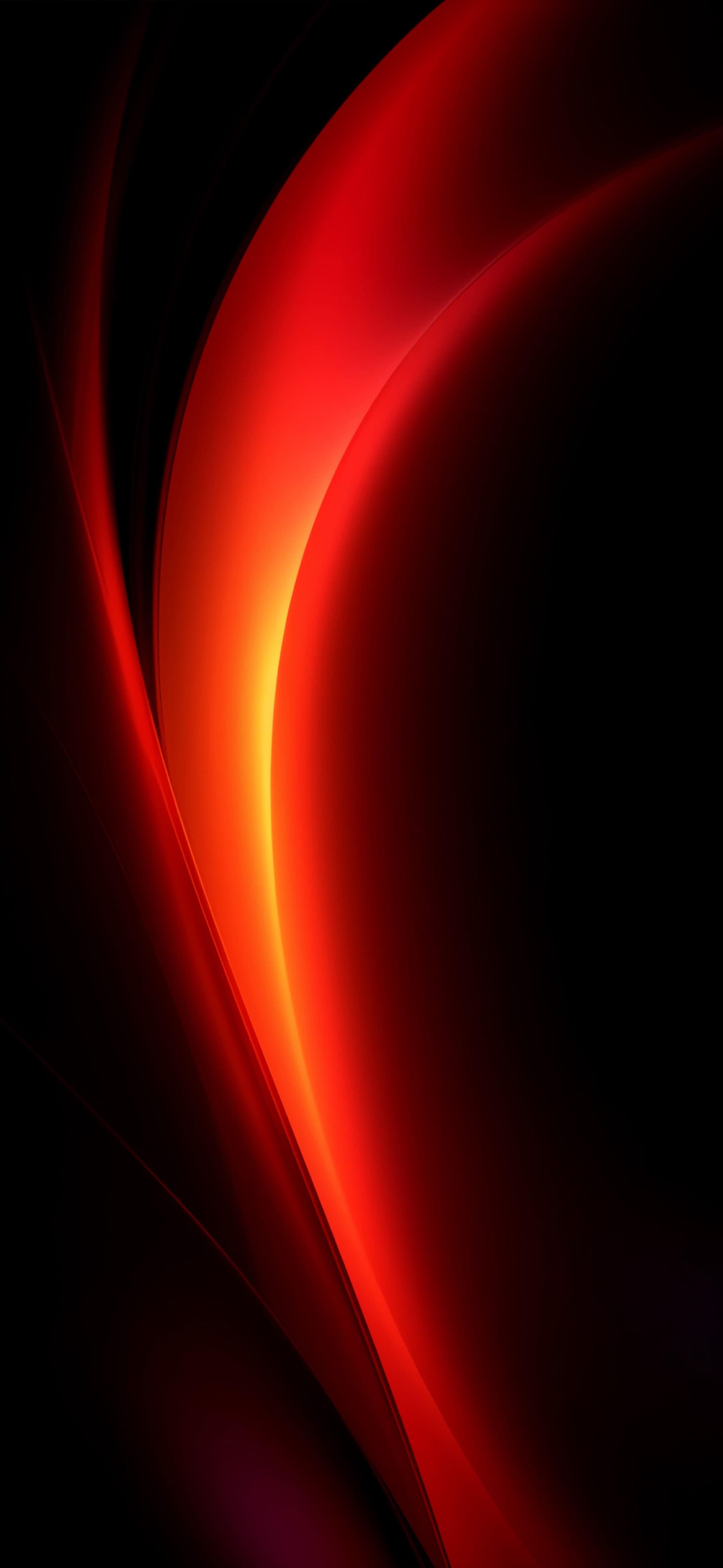 Crimson Curve Glow - Pro phone wallpaper