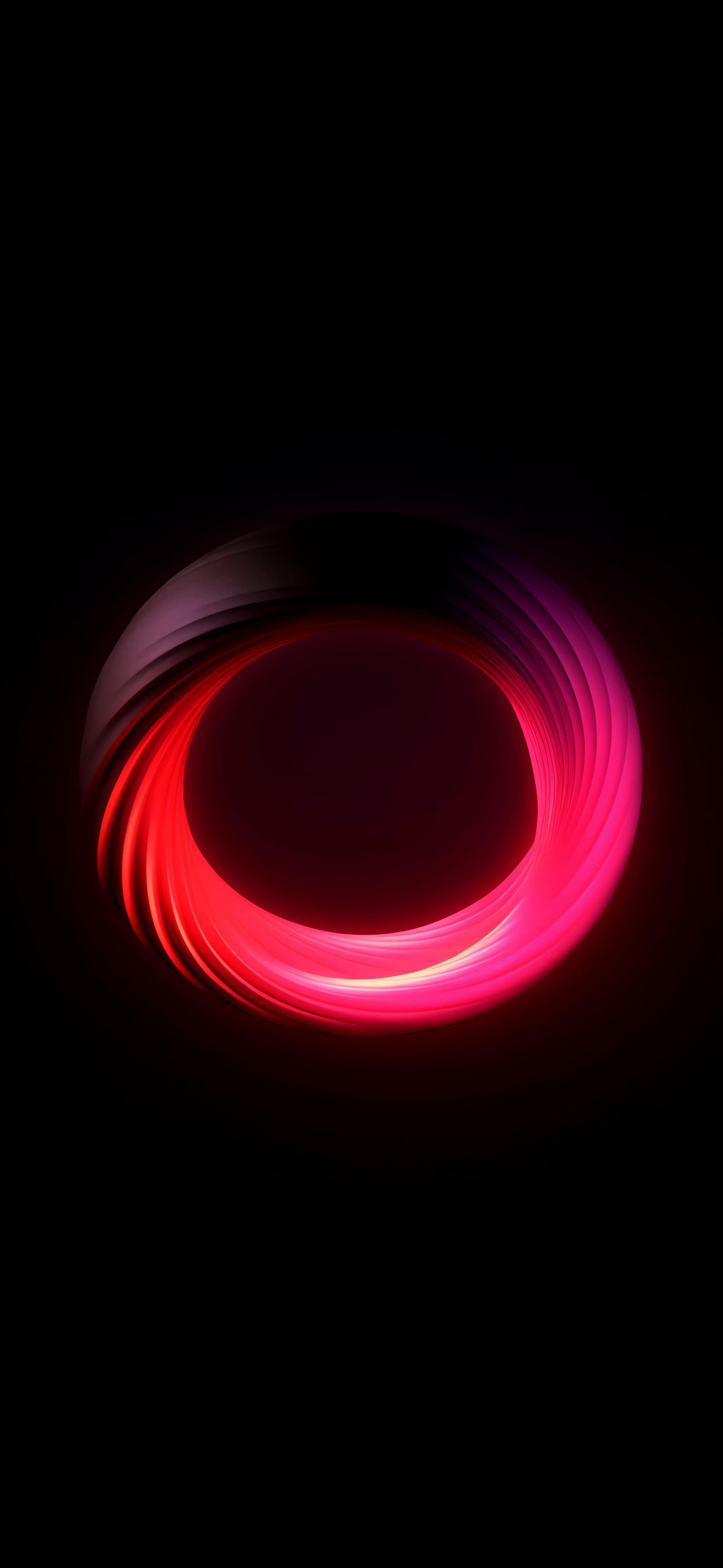 Red Glowing Circle - Pro phone wallpaper