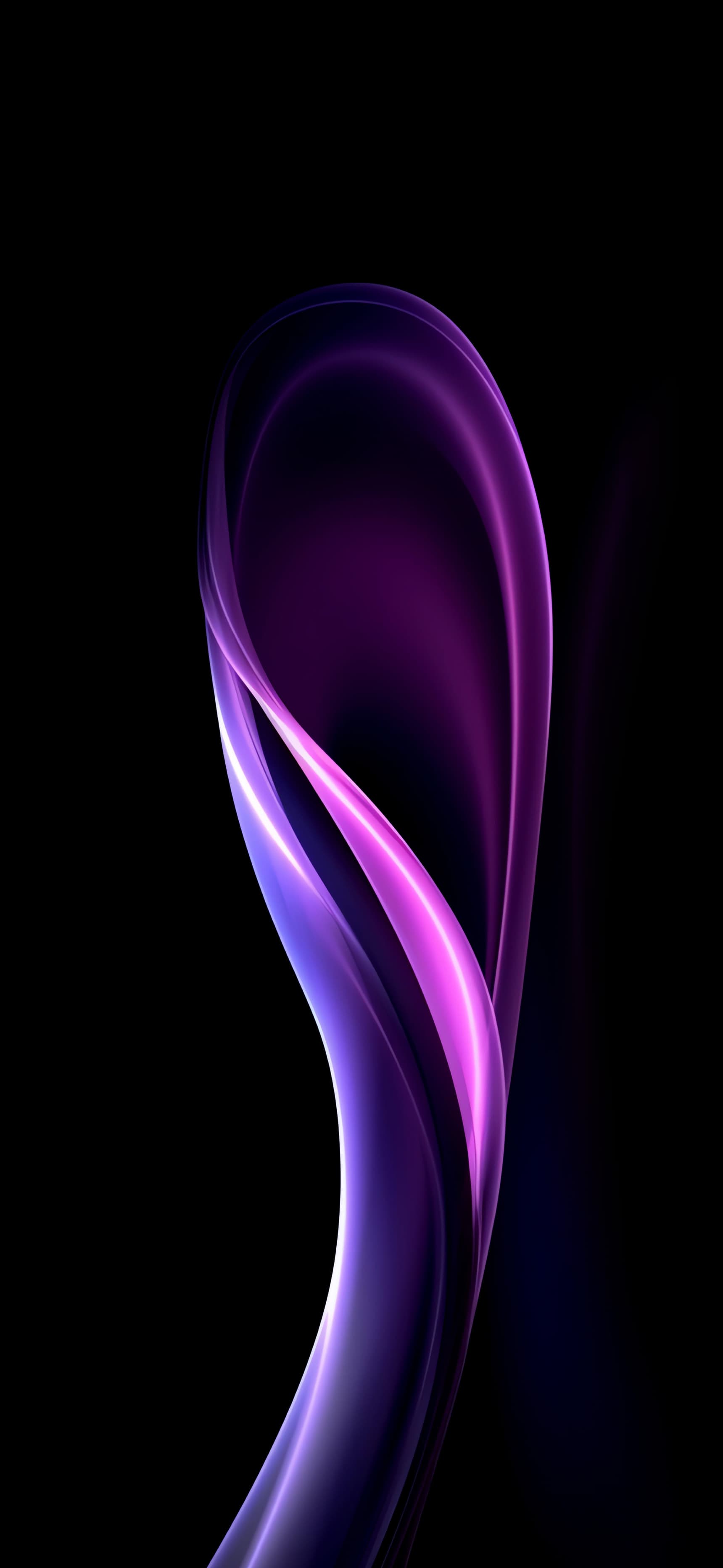 Violet Ribbon Flow - Pro phone wallpaper