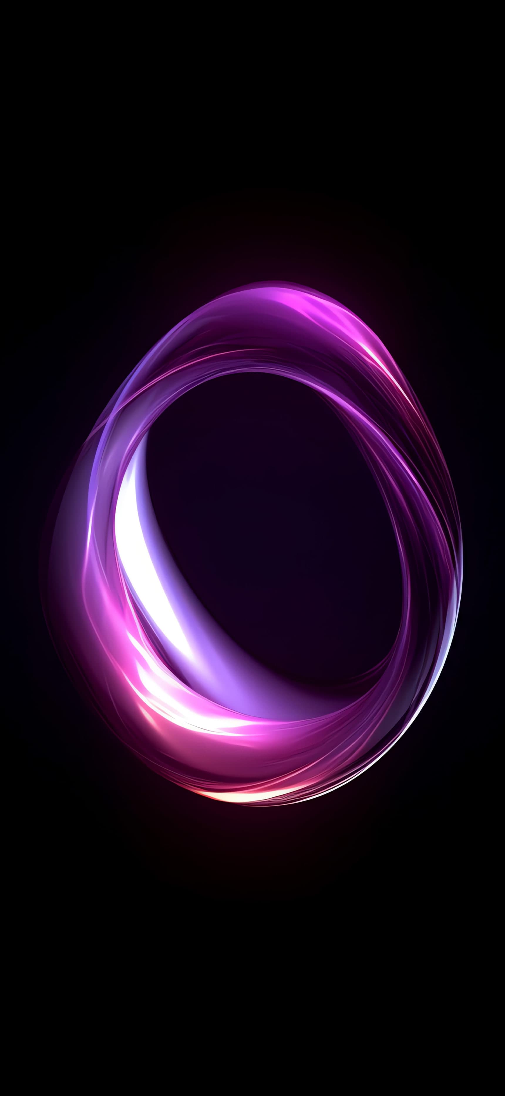 Glowing Purple Ring - Pro phone wallpaper