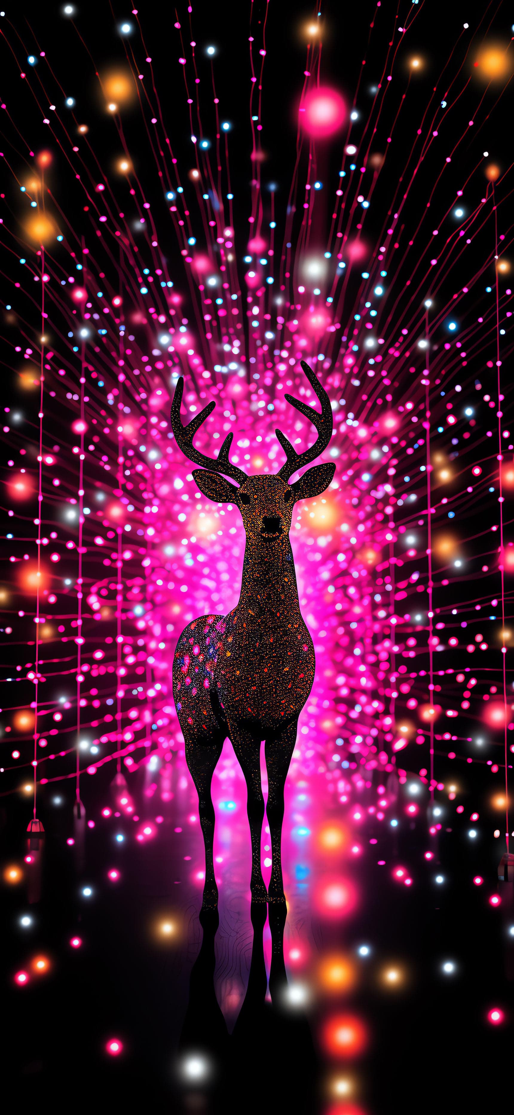 Starlight Deer - Pro phone wallpaper