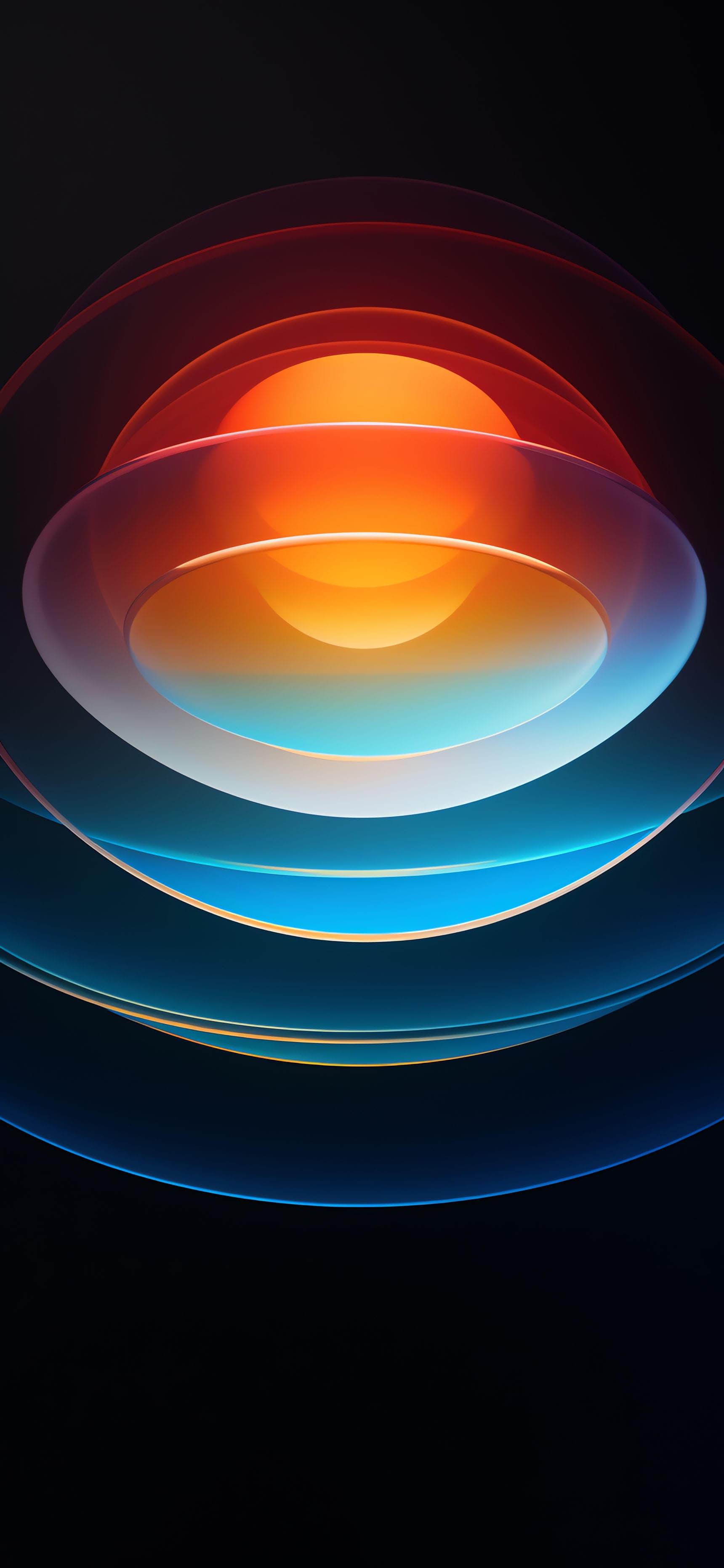 Abstract Gradient Rings - Pro phone wallpaper