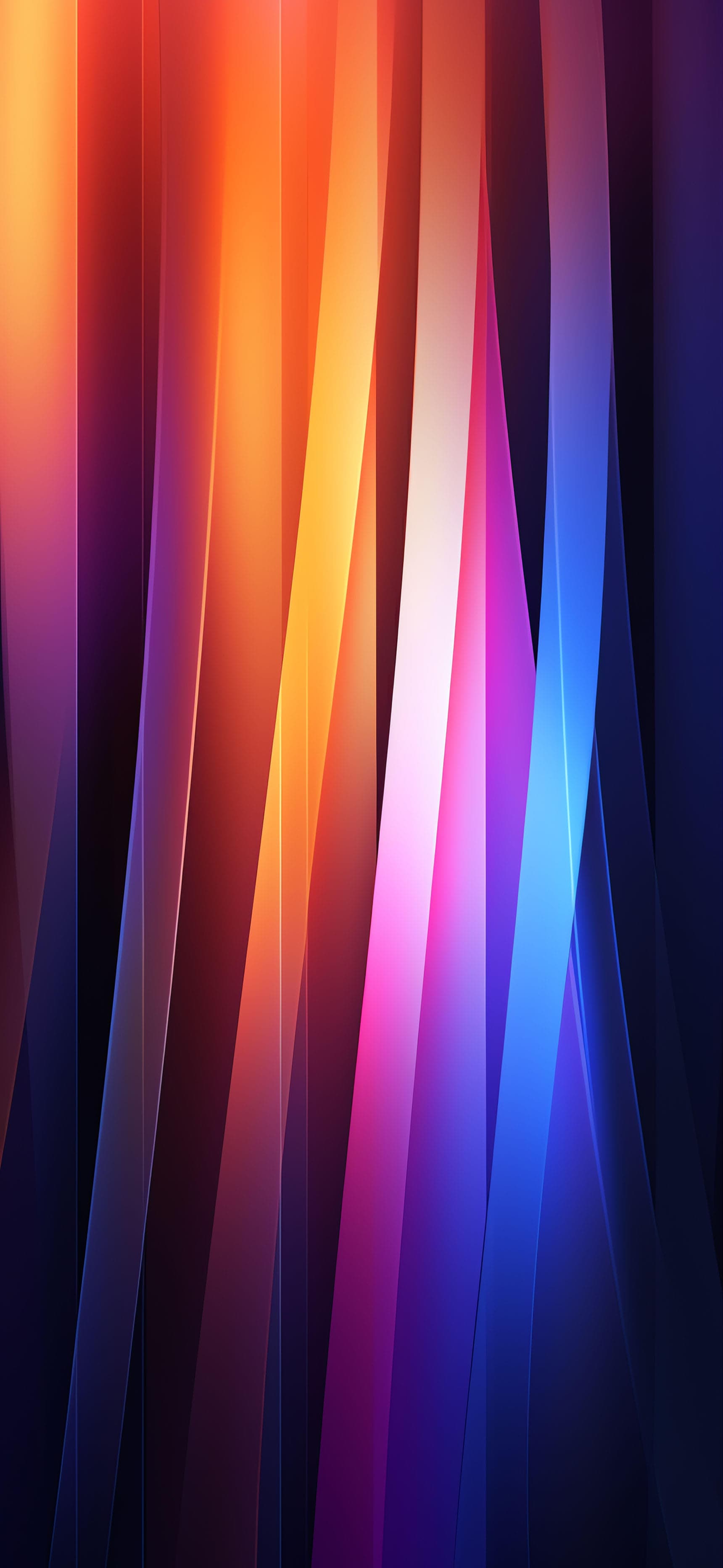 Abstract Ribbon Cascade - Pro phone wallpaper
