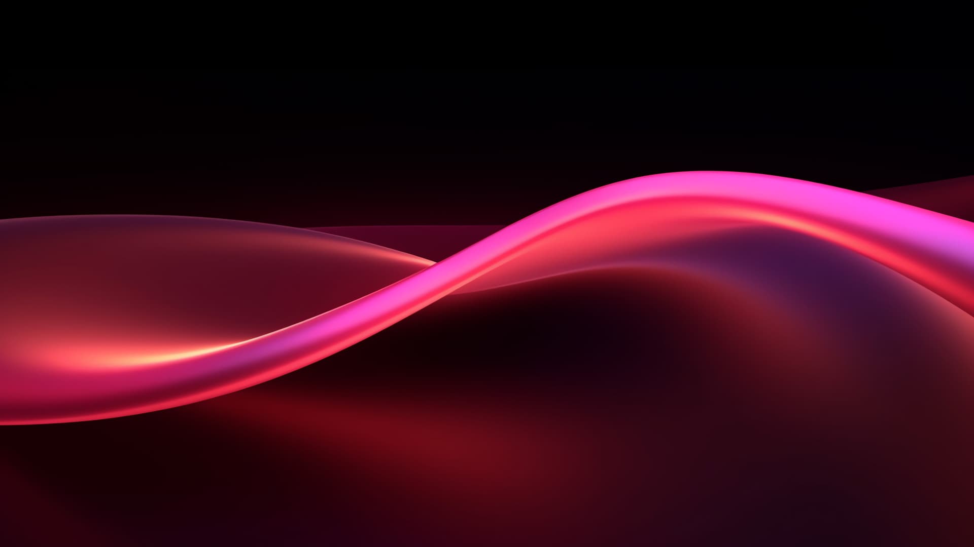 Curved Pink Wave - Pro desktop wallpaper