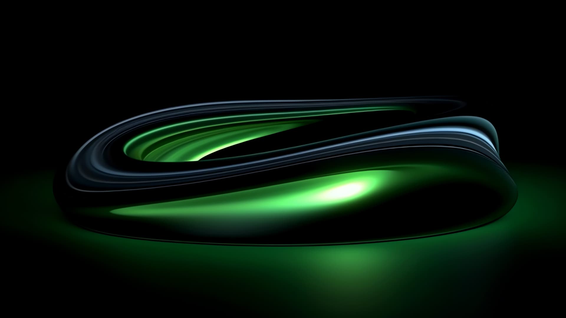 Cosmic Green Swirl - Pro desktop wallpaper