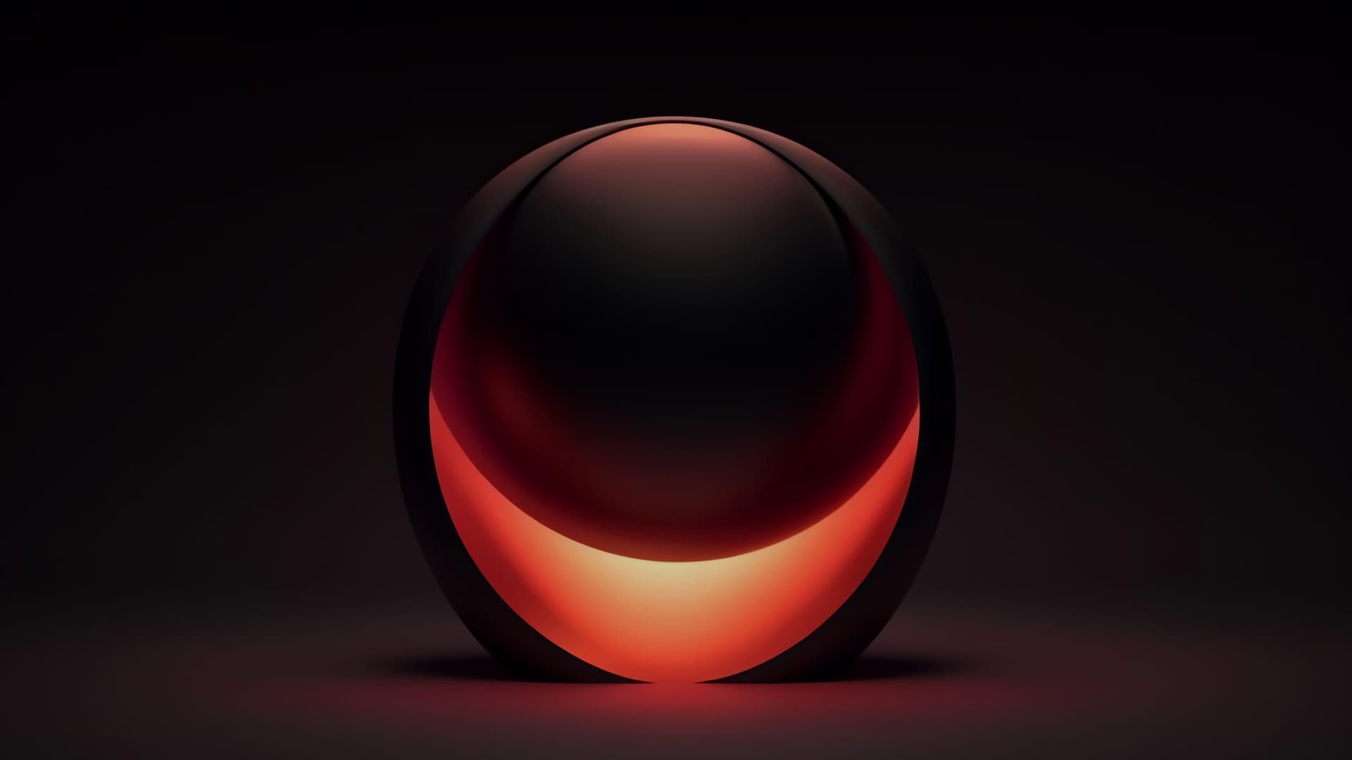 Red abstract object - free desktop wallpaper