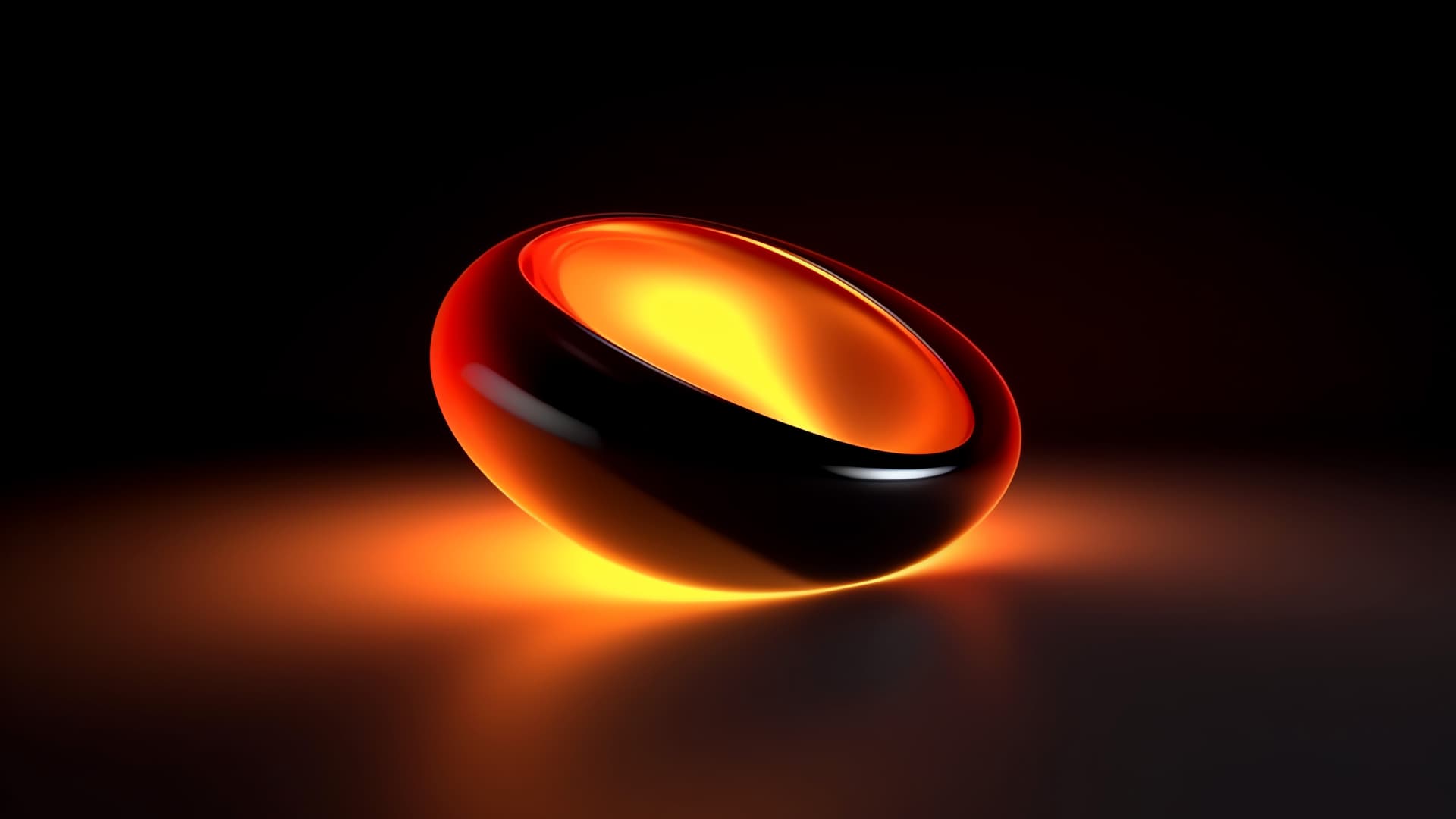 Golden Orb - free desktop wallpaper