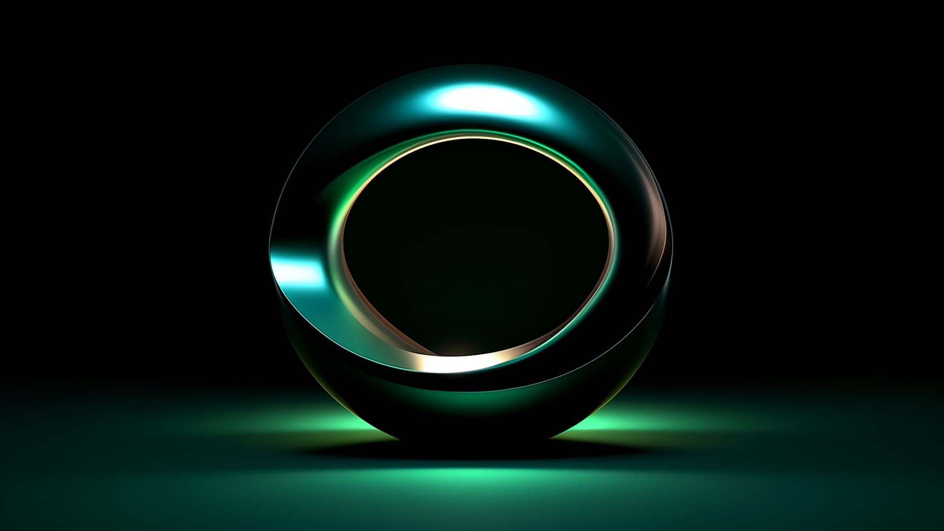 Green Sphere - free desktop wallpaper