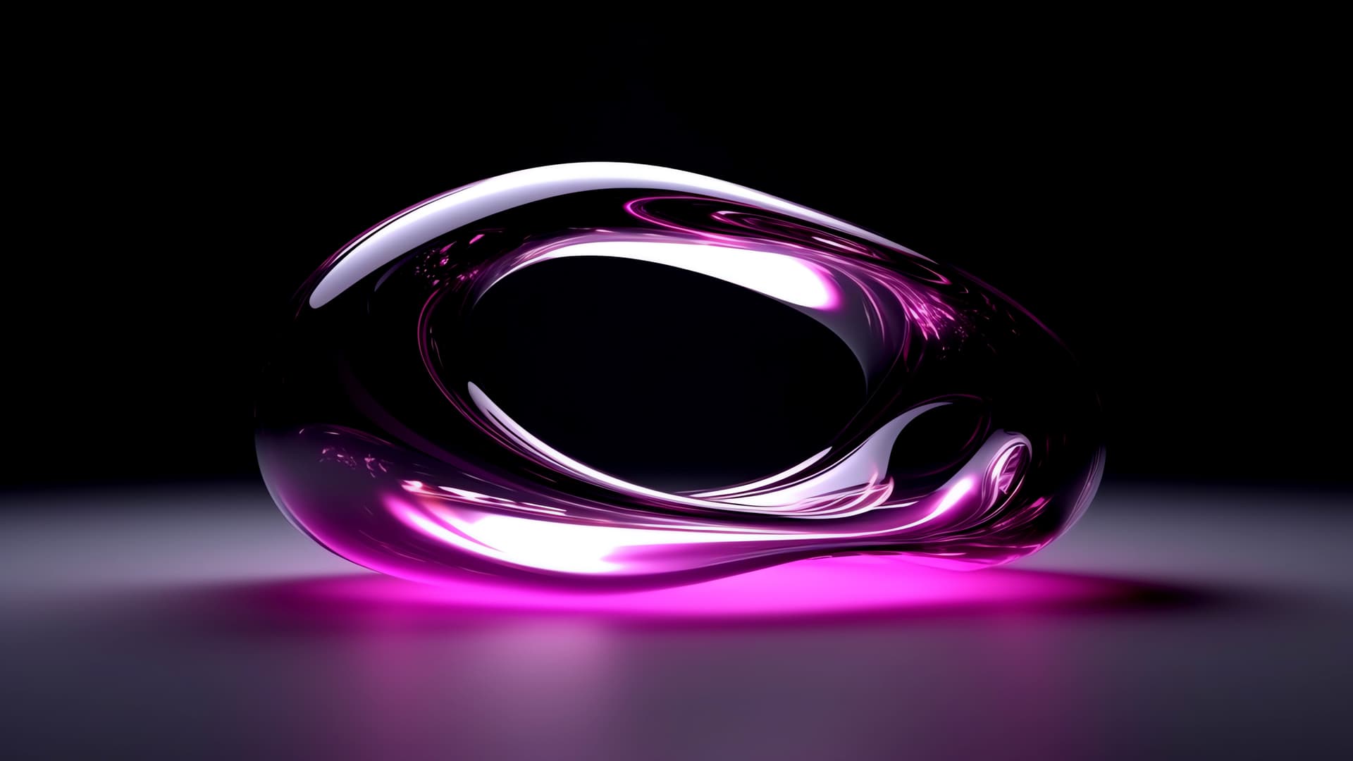Pink Flowing Form - free desktop wallpaper