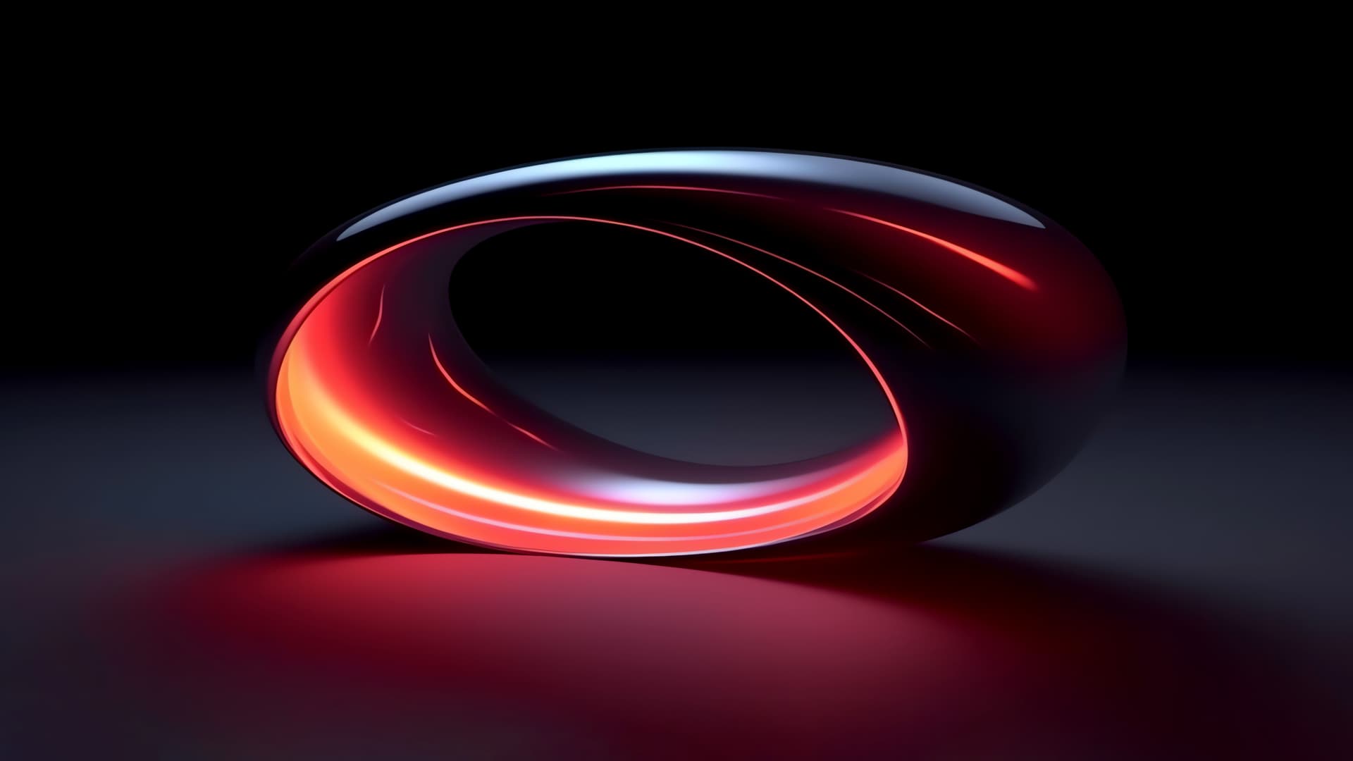 Red Glowing Ring - free desktop wallpaper