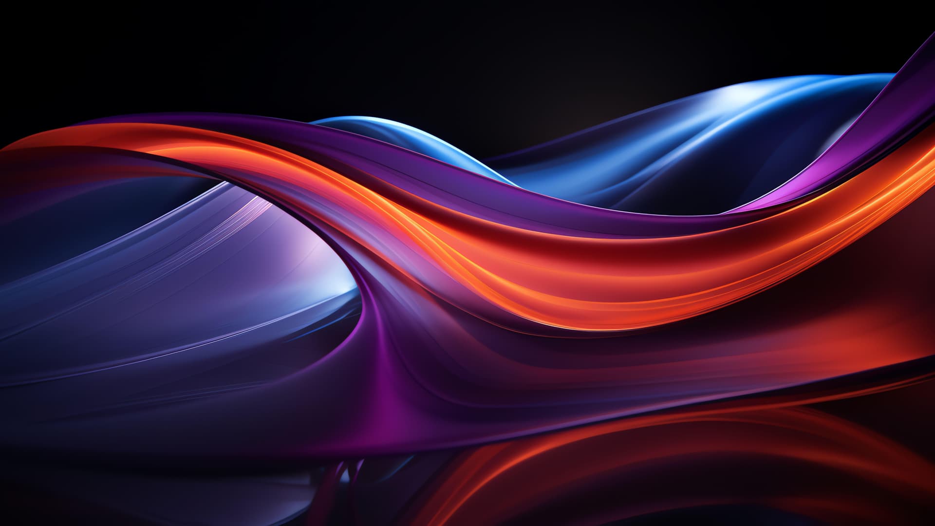 Colorful Waves - free desktop wallpaper