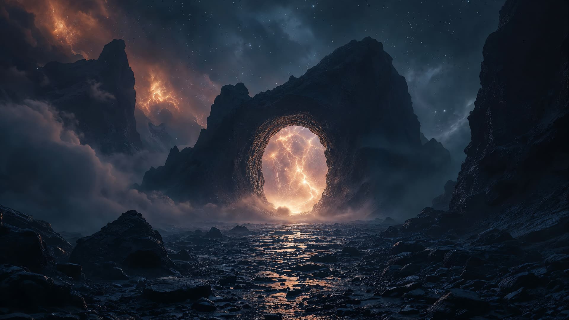 Erupting Landscape - Pro desktop wallpaper