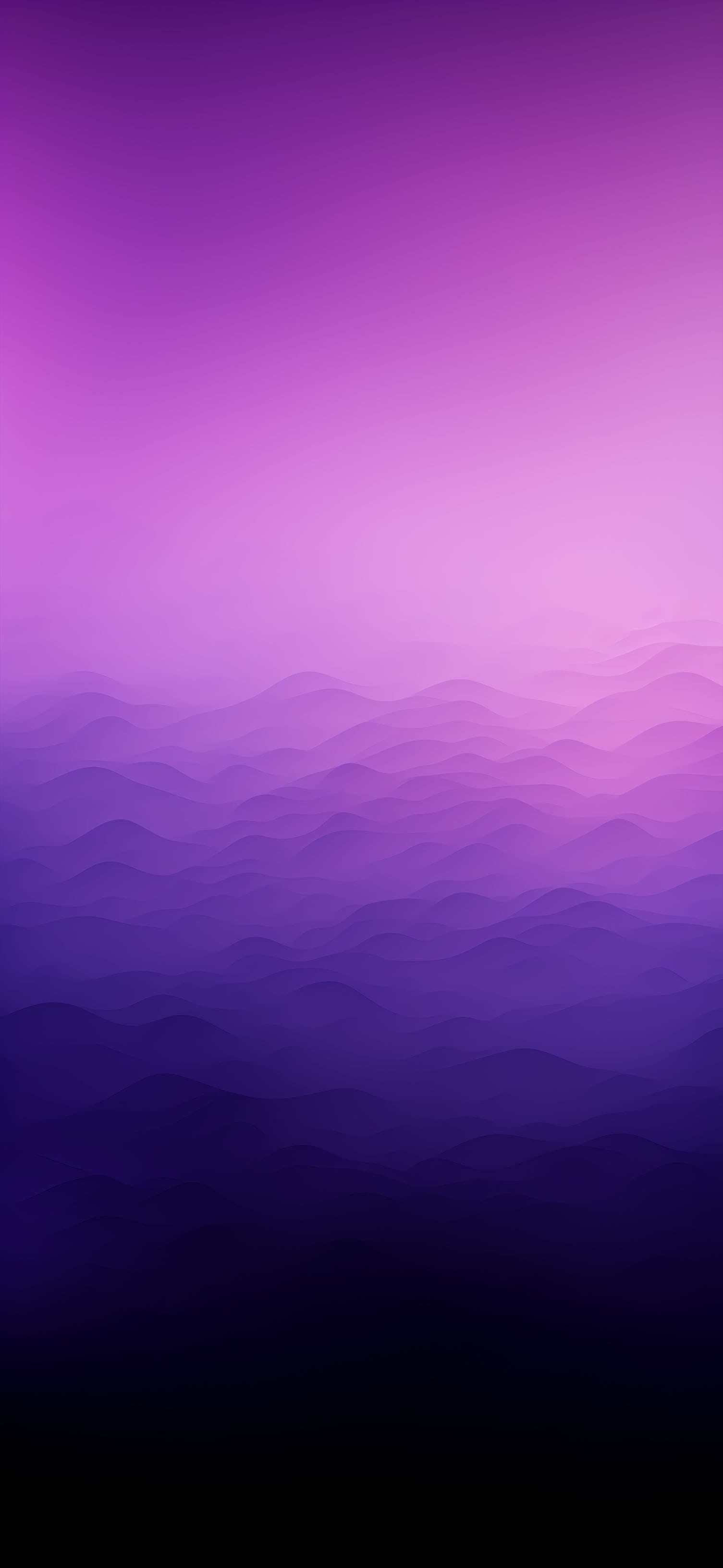Purple Gradient Waves - Pro phone wallpaper