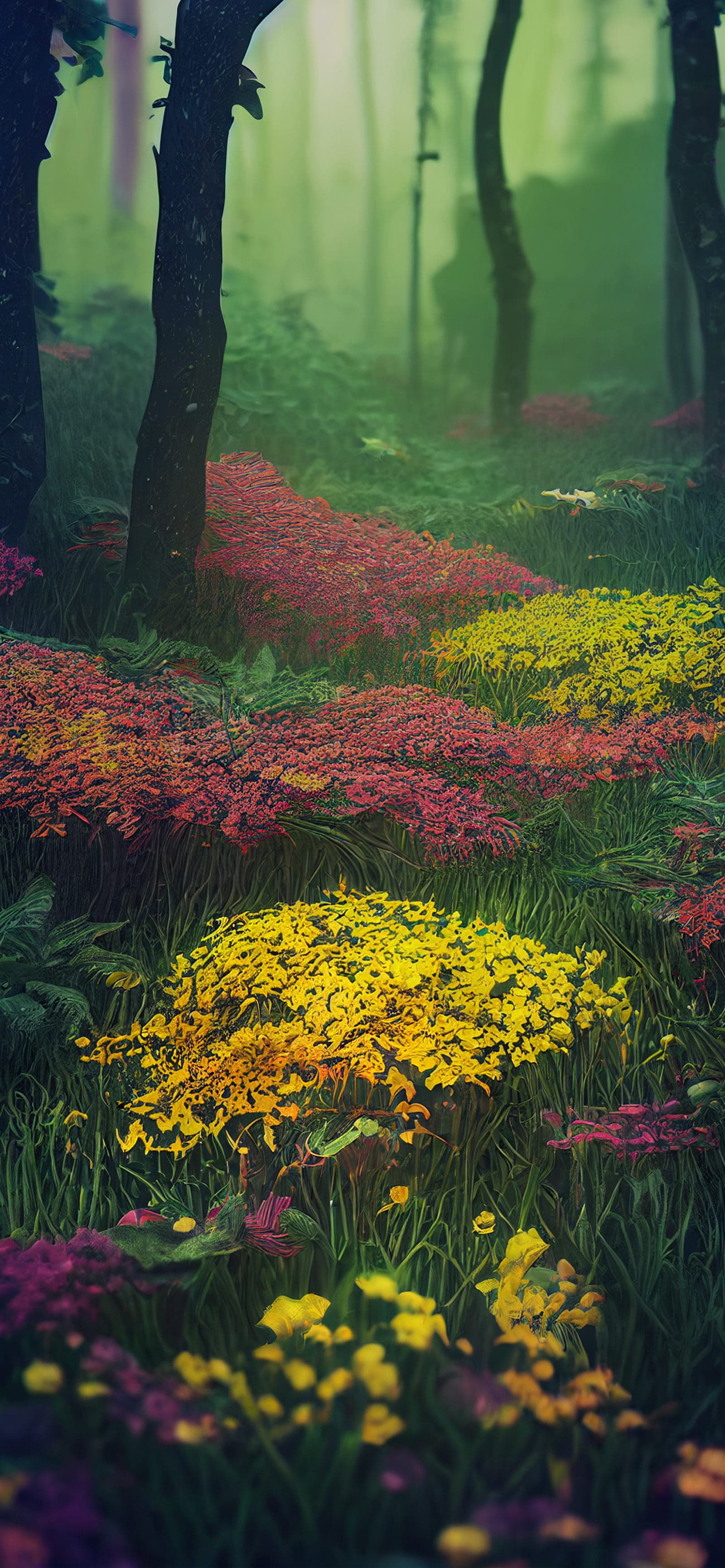 Enchanted Forest Floor - Pro phone wallpaper