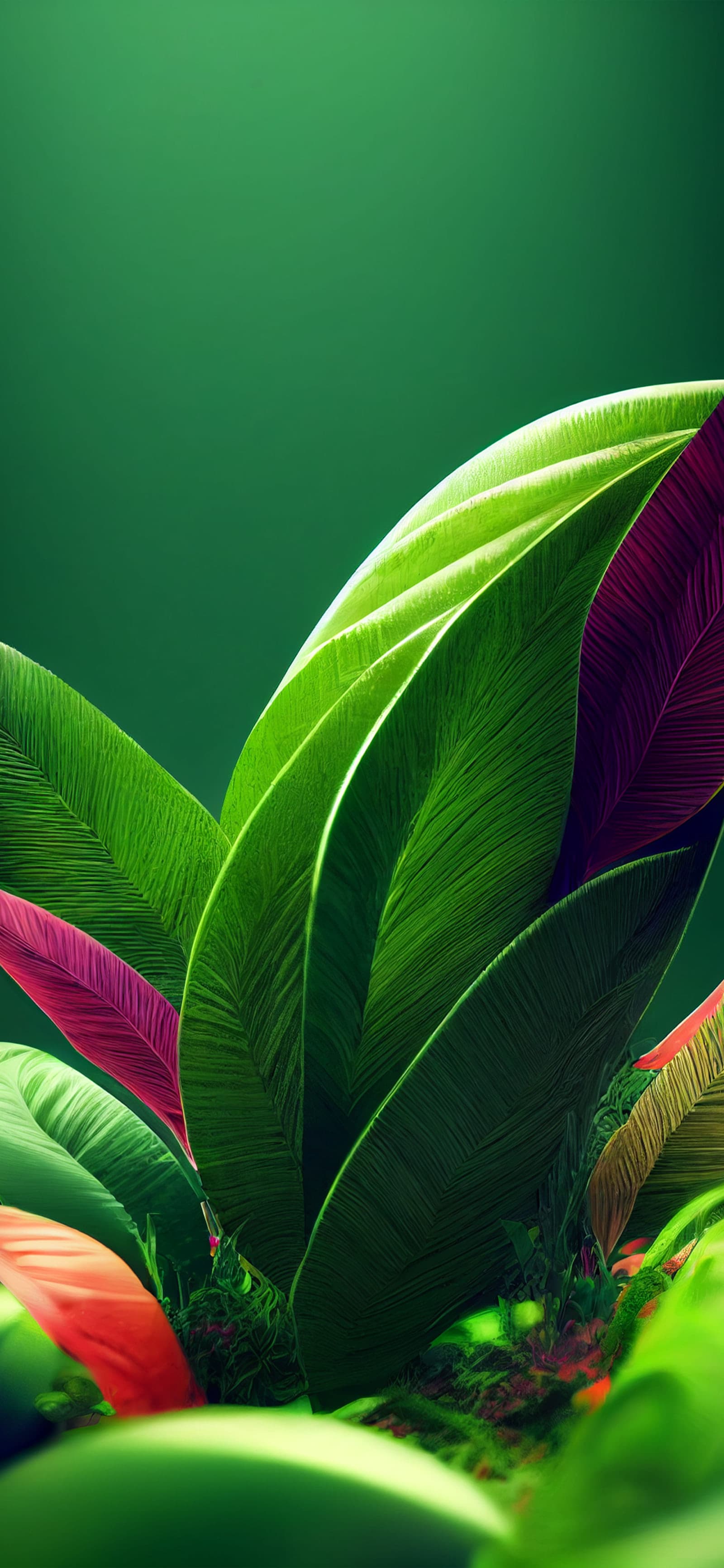 Lush Leaf Detail - Pro phone wallpaper