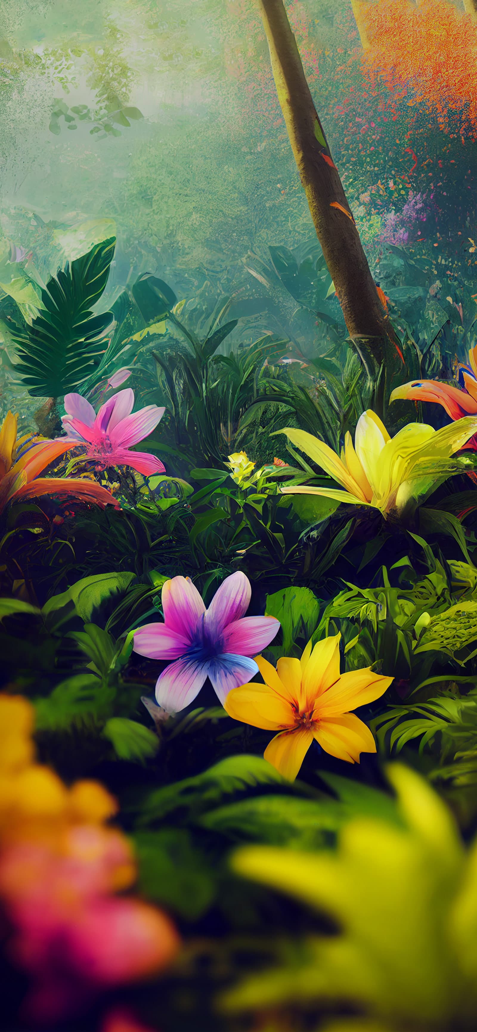 Tropical Flora - Pro phone wallpaper