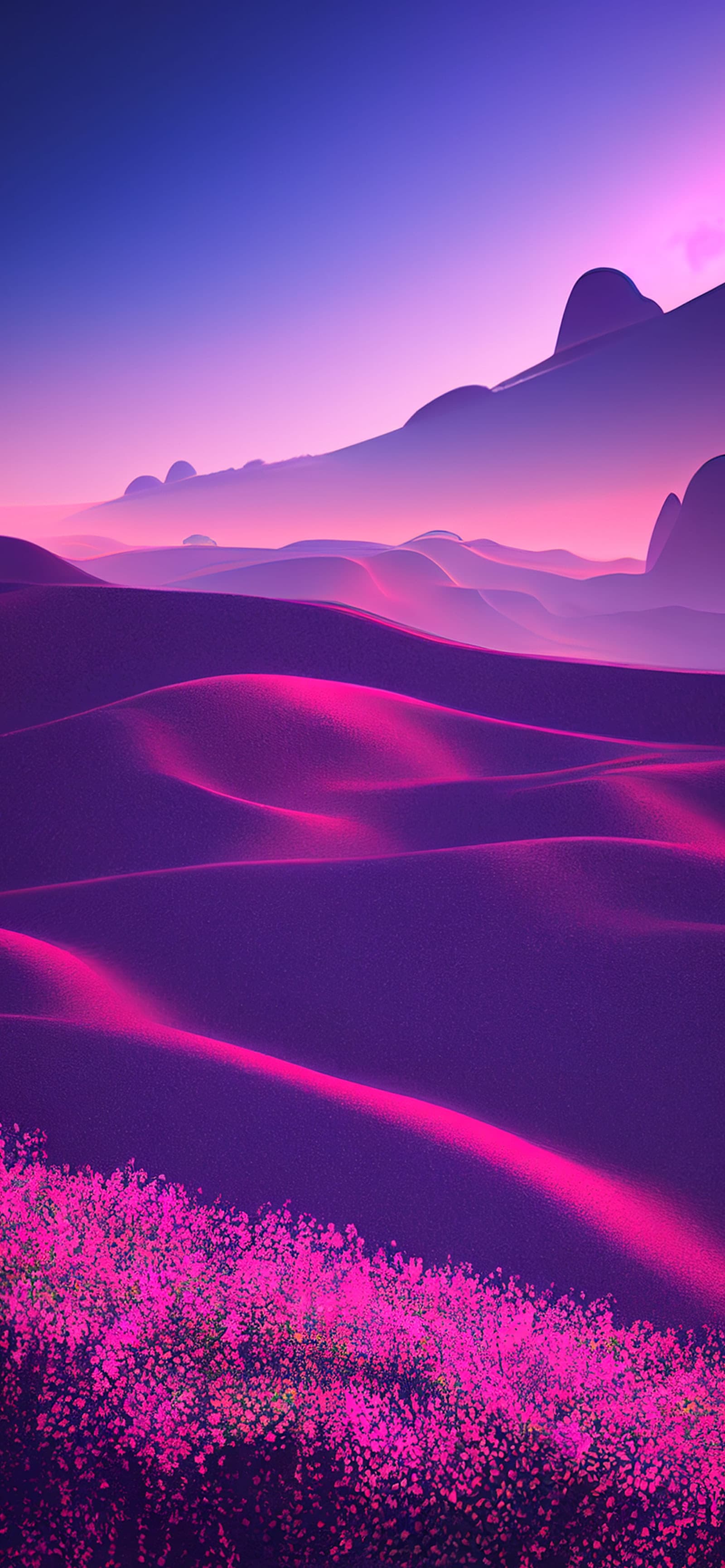 Purple Dunes - Pro phone wallpaper