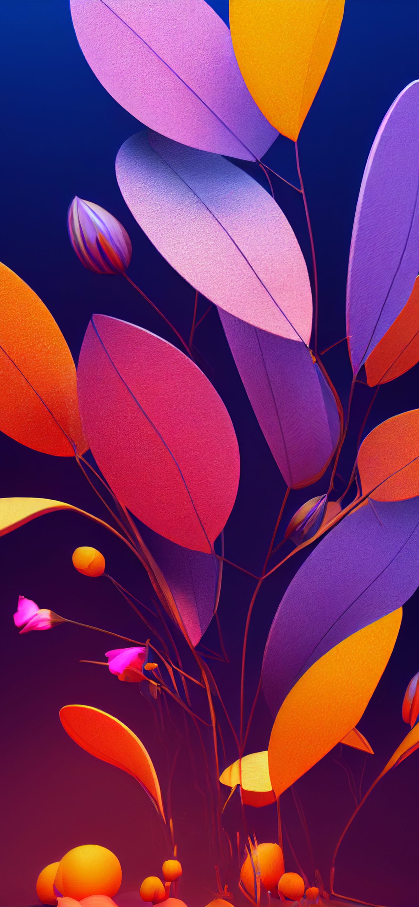 Abstract Leaves - Pro phone wallpaper