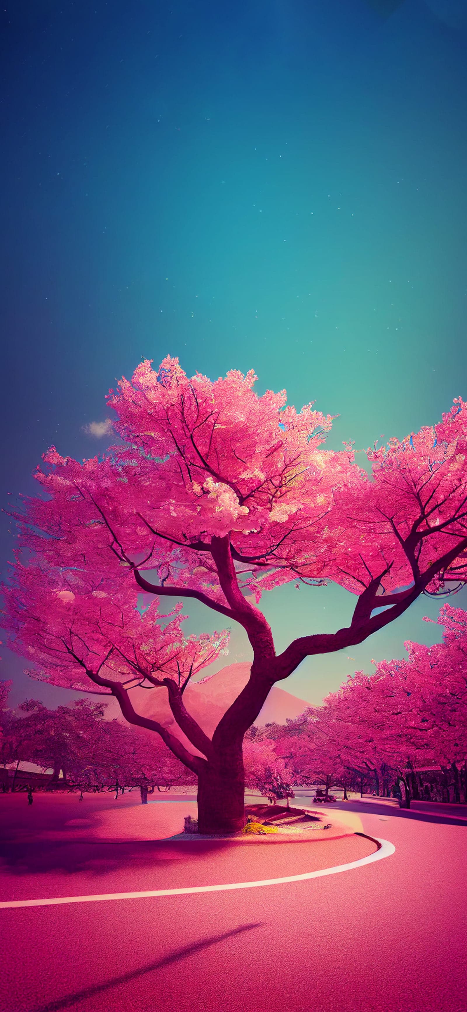Cherry Blossom Sky - Pro phone wallpaper