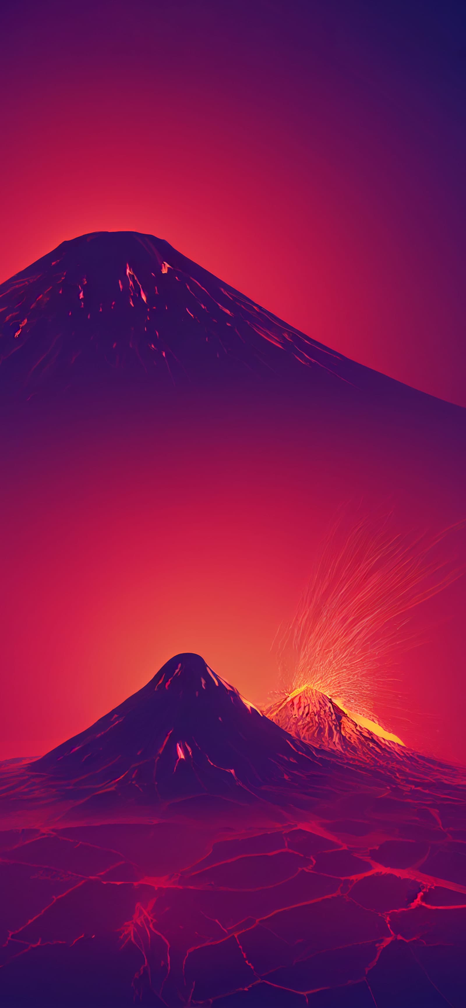 Volcanic Eruption - Pro phone wallpaper