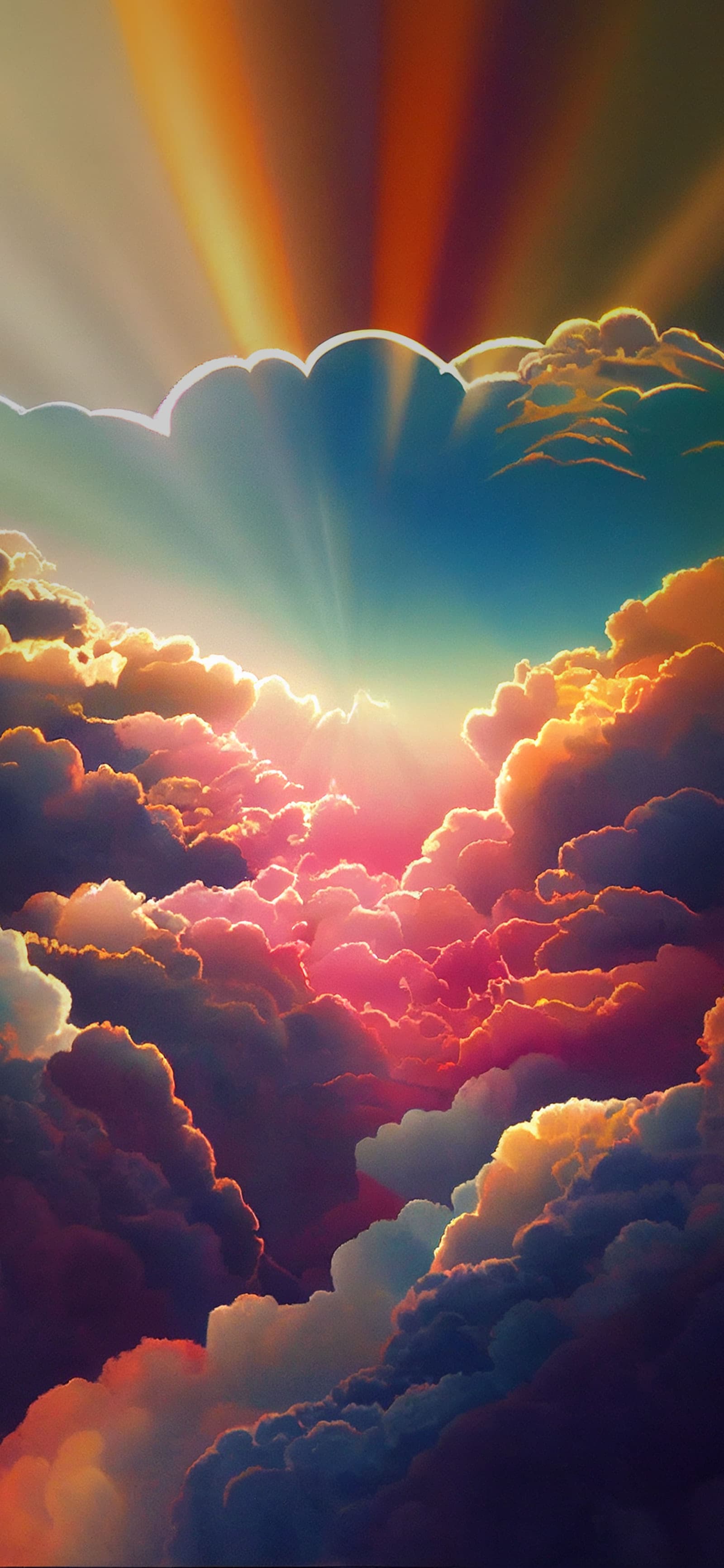Heavenly Cloud Burst - Pro phone wallpaper