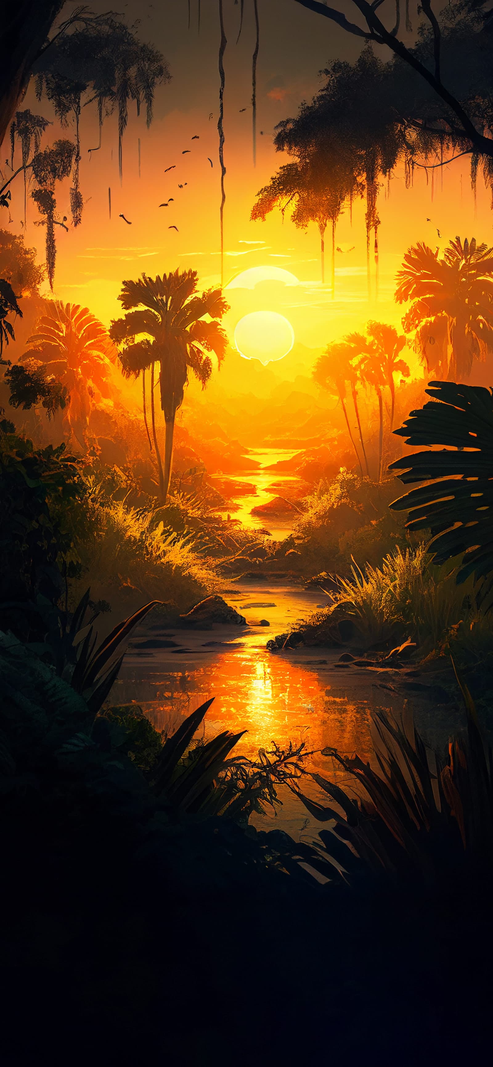 Jungle Golden Hour - Pro phone wallpaper