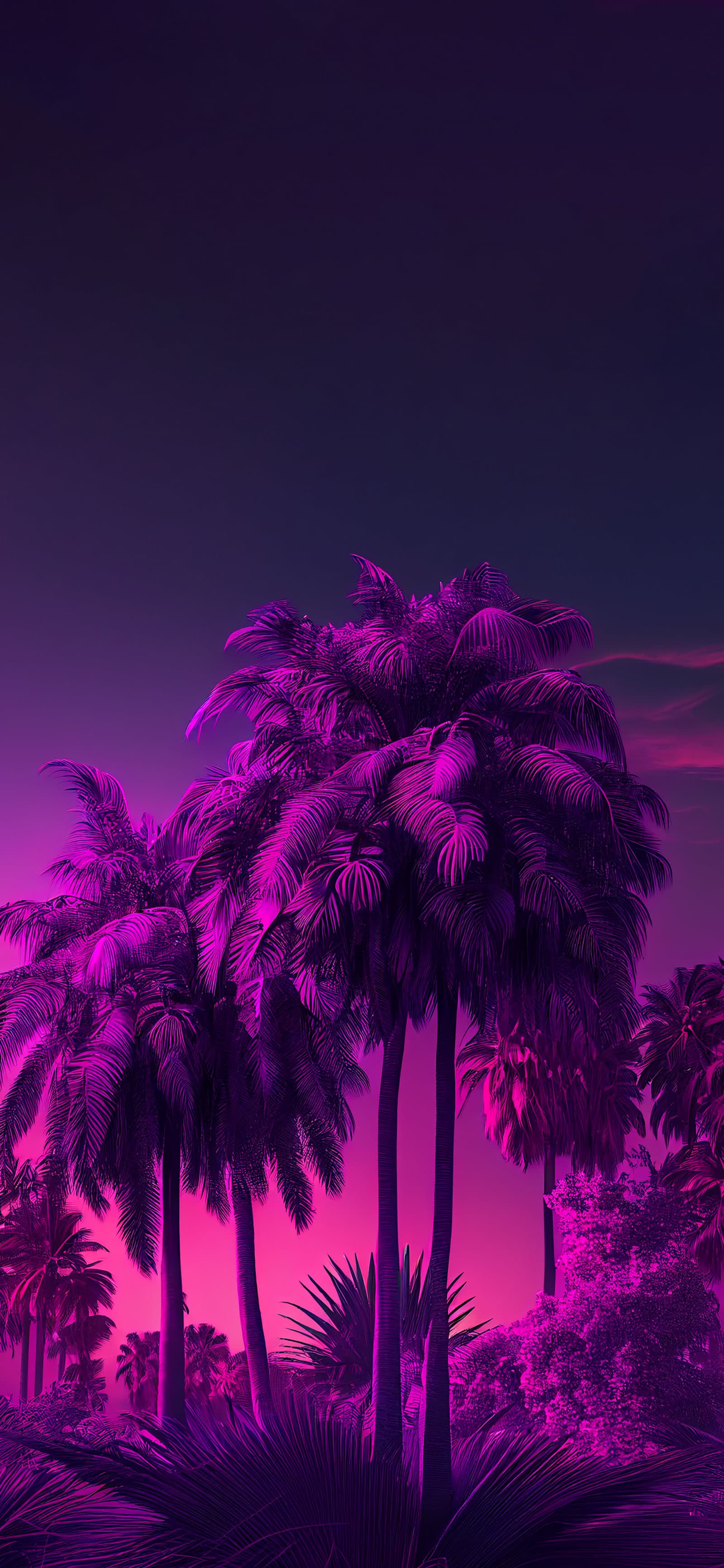 Vivid Palm Grove - Pro phone wallpaper
