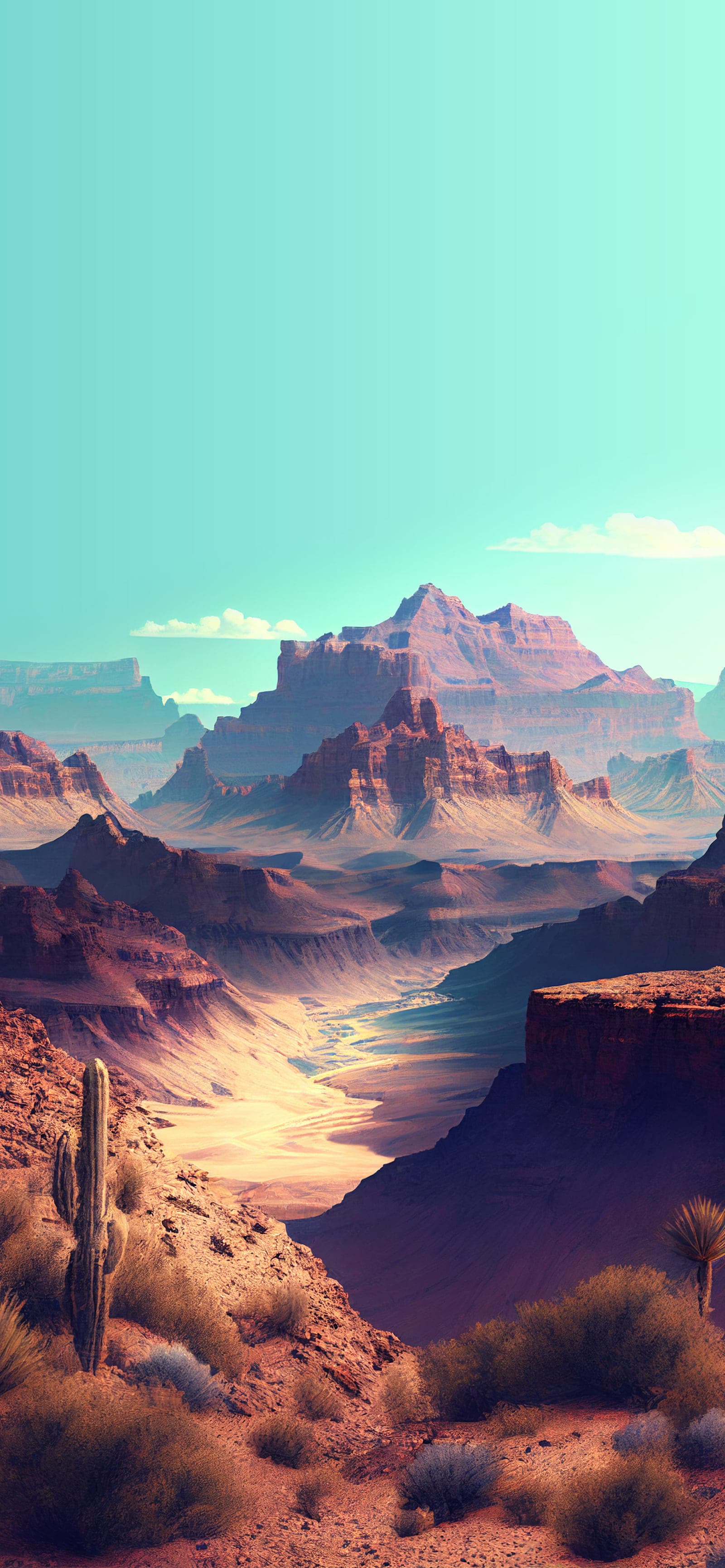 Desert Canyon Vista - Pro phone wallpaper