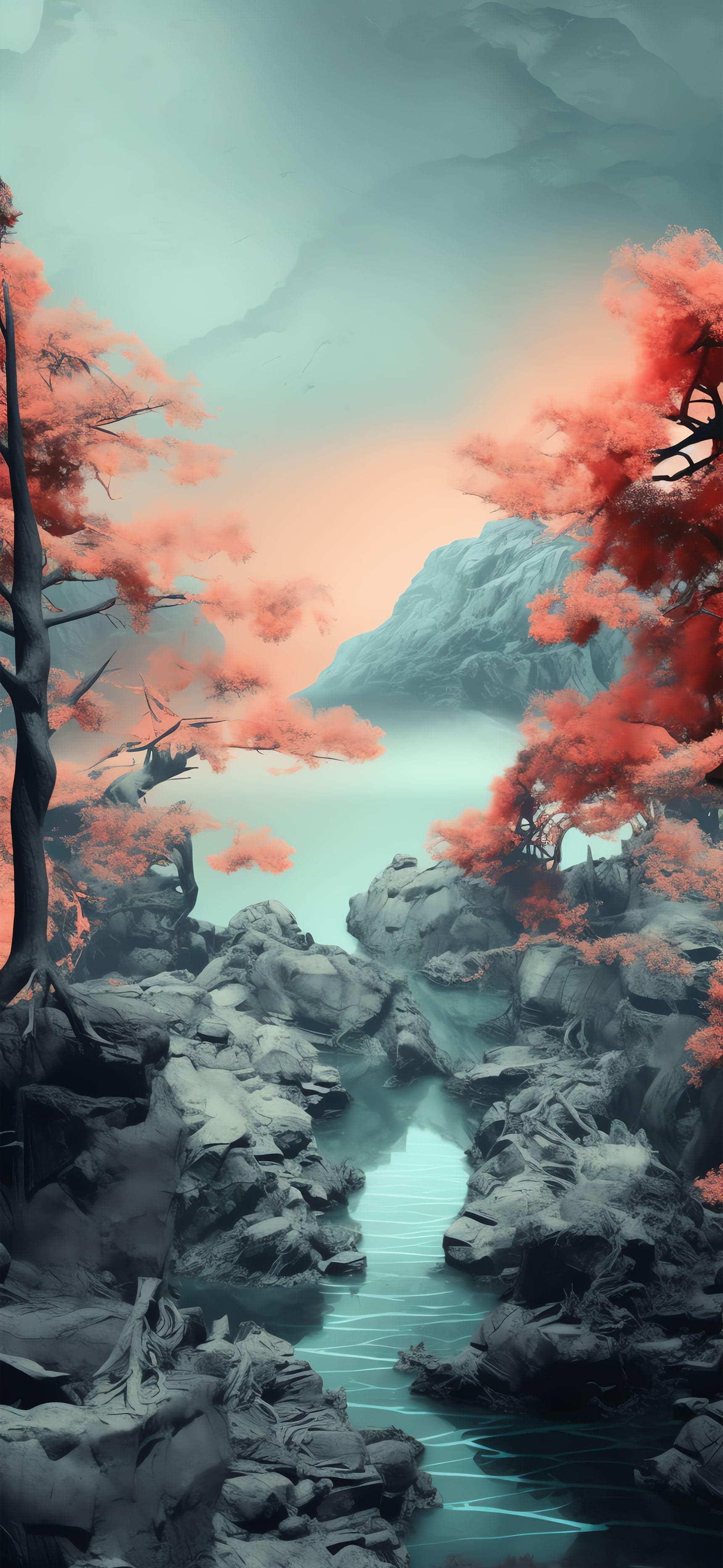 Zen Mountain View - Pro phone wallpaper