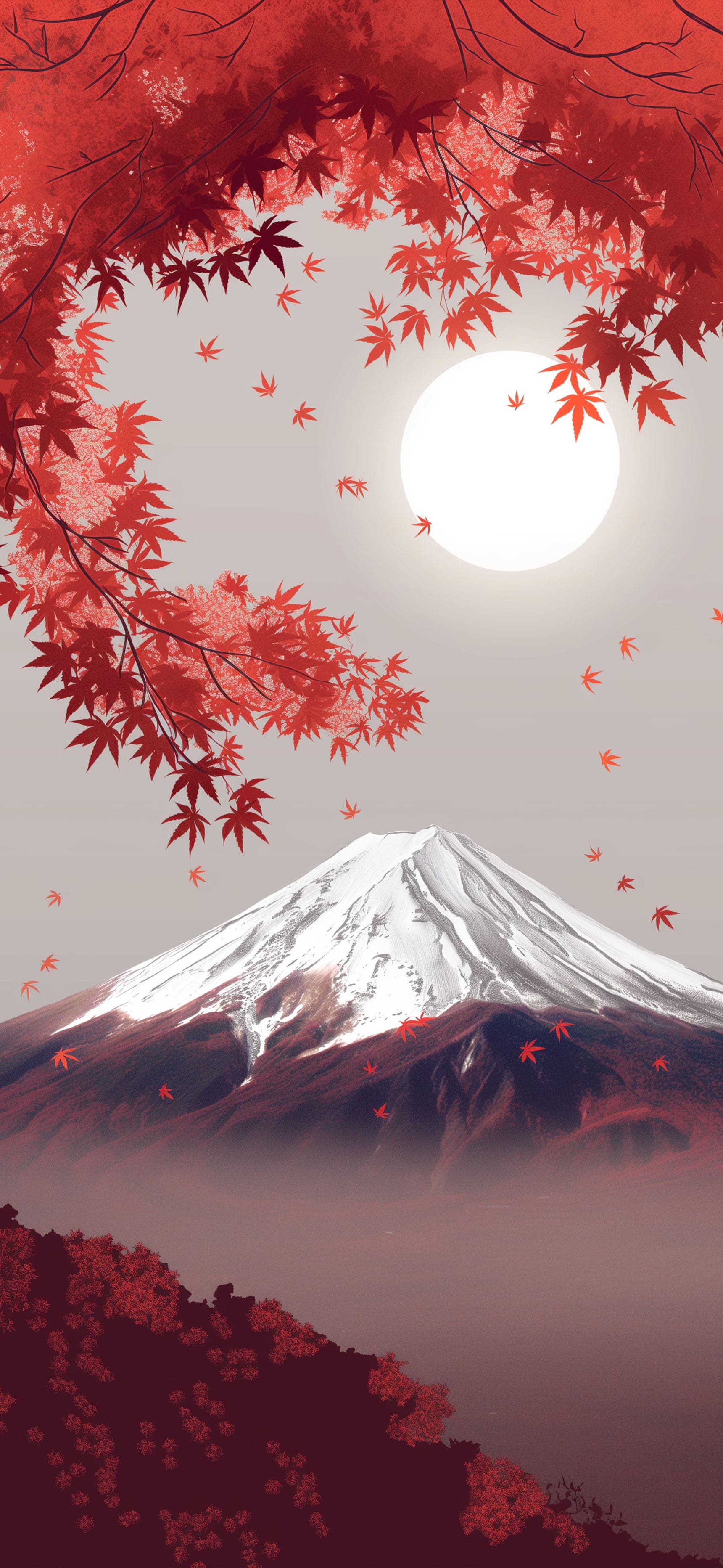 Autumn Fuji Landscape - Pro phone wallpaper