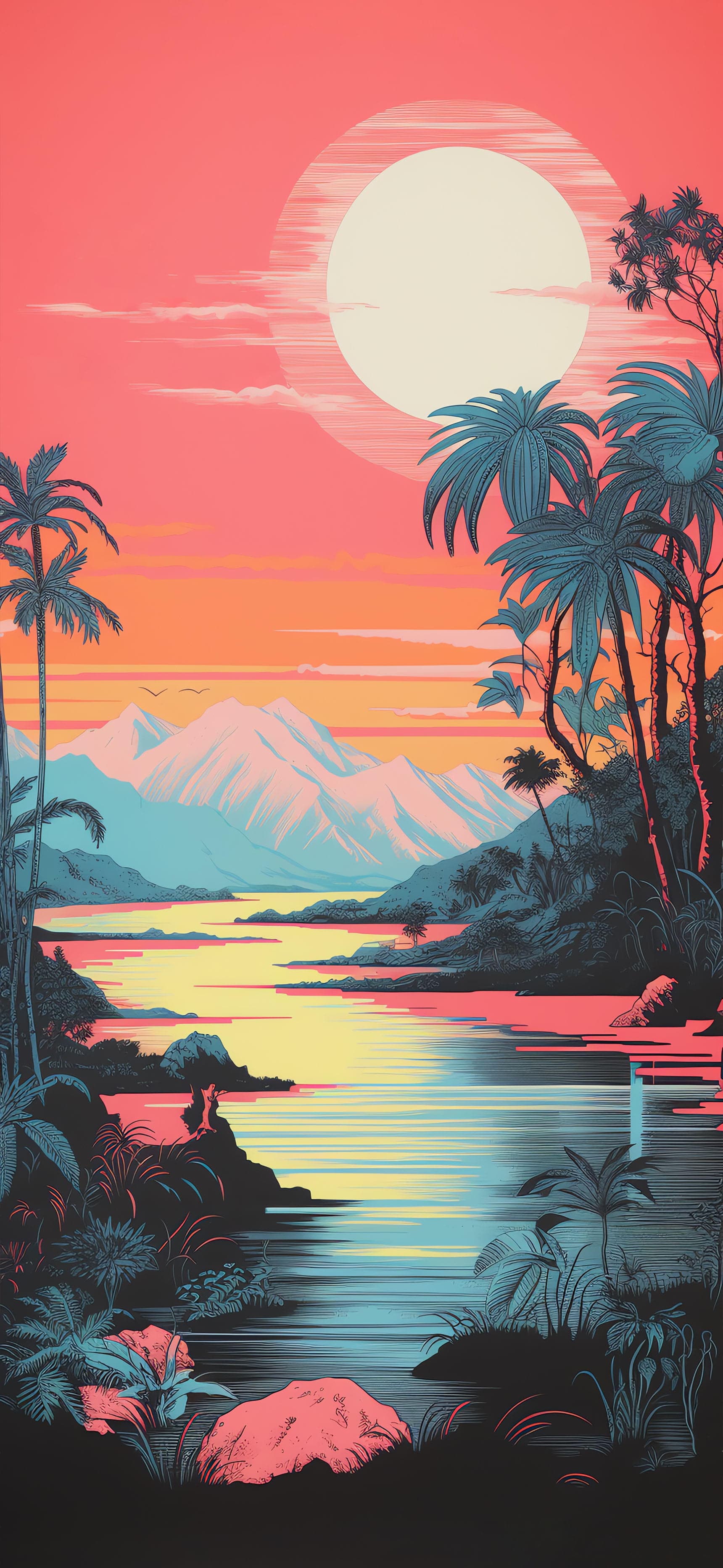Tropical Paradise View - Pro phone wallpaper