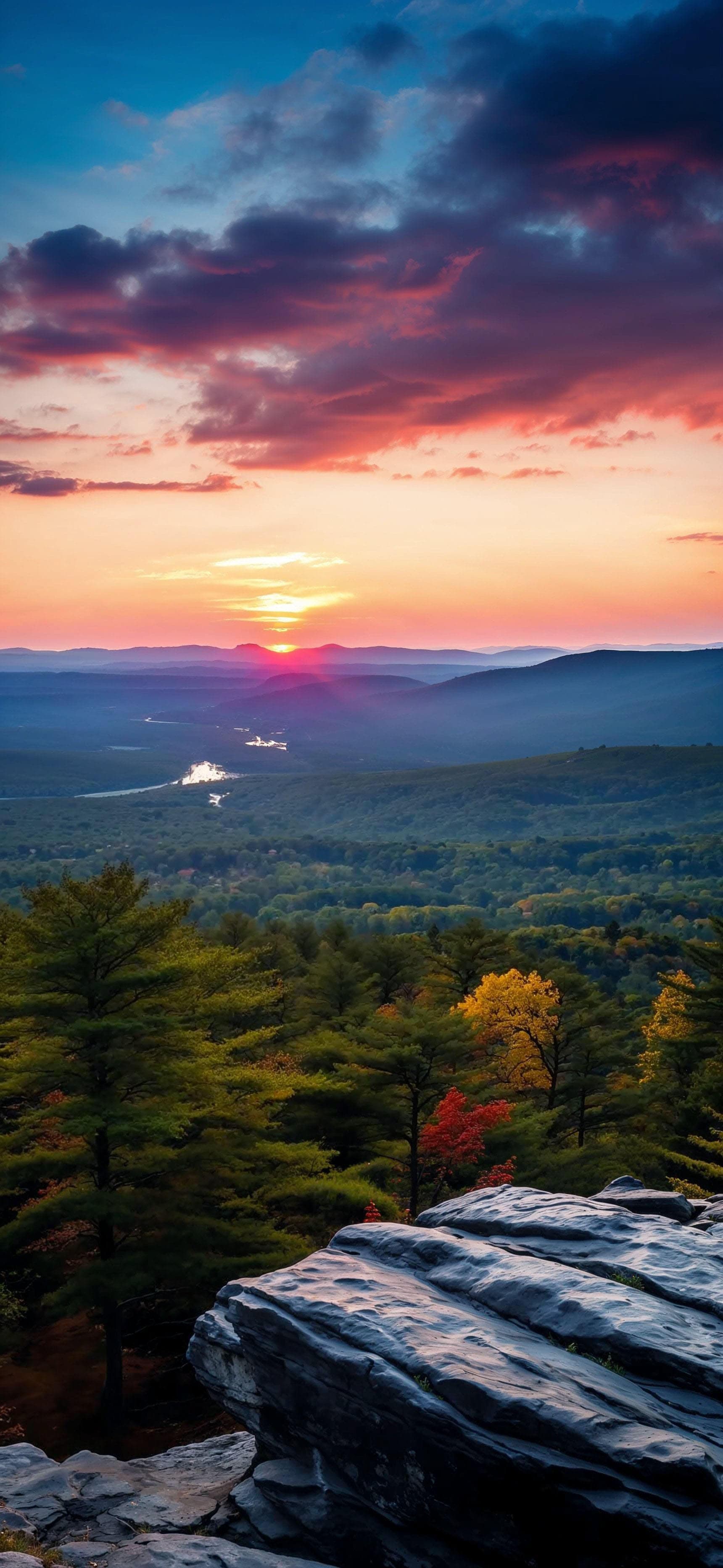 Sunset Mountain Vista - Pro phone wallpaper