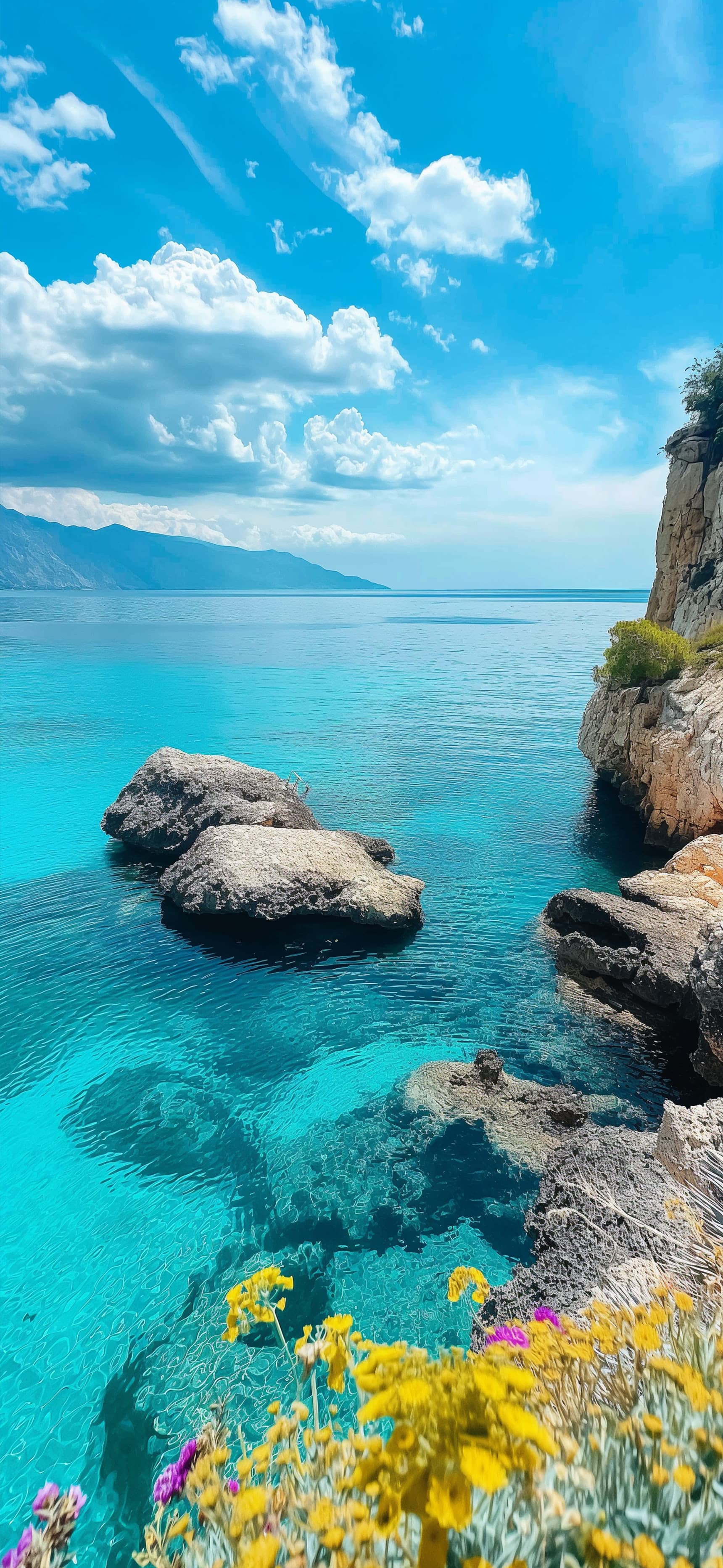 Turquoise Coast Serenity - Pro phone wallpaper