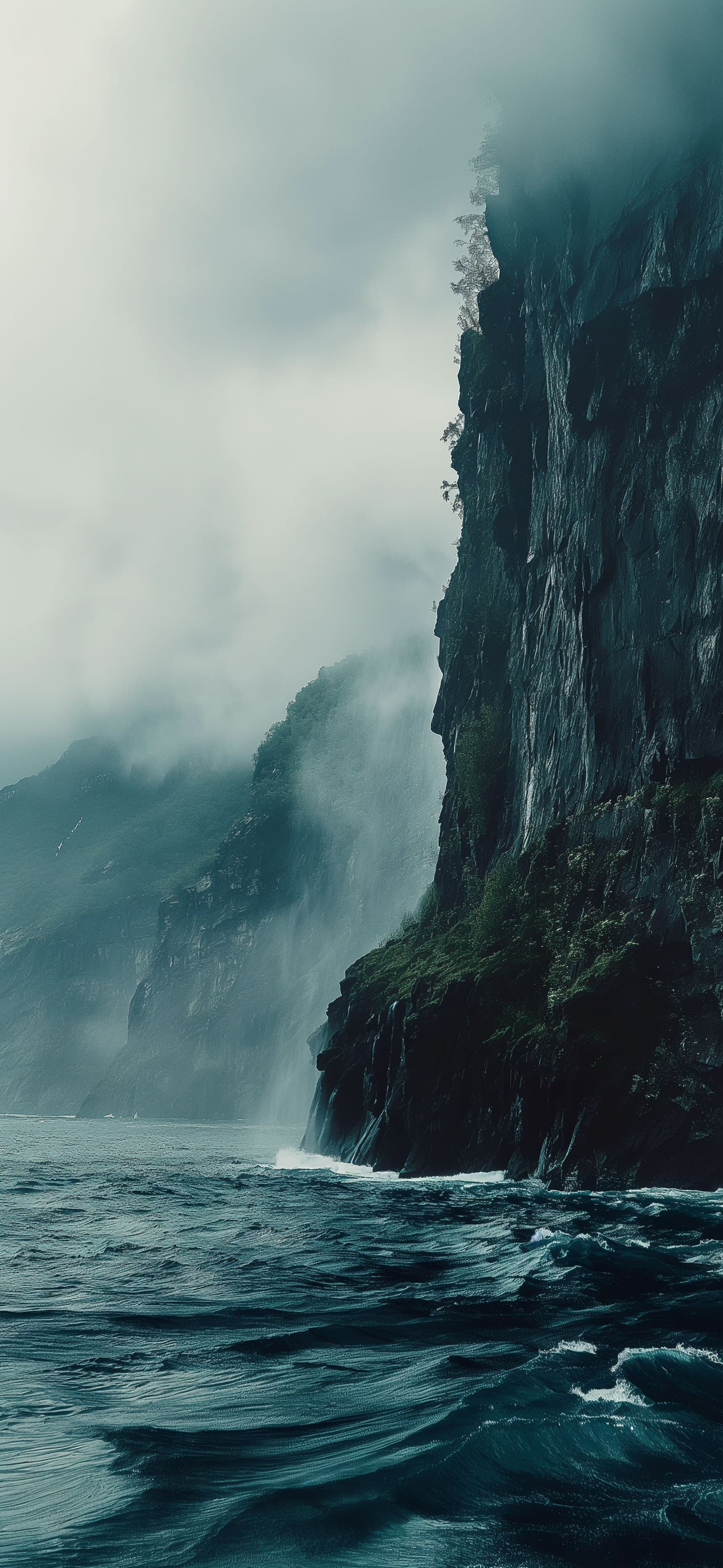 Misty Fjord Cliffs - Pro phone wallpaper