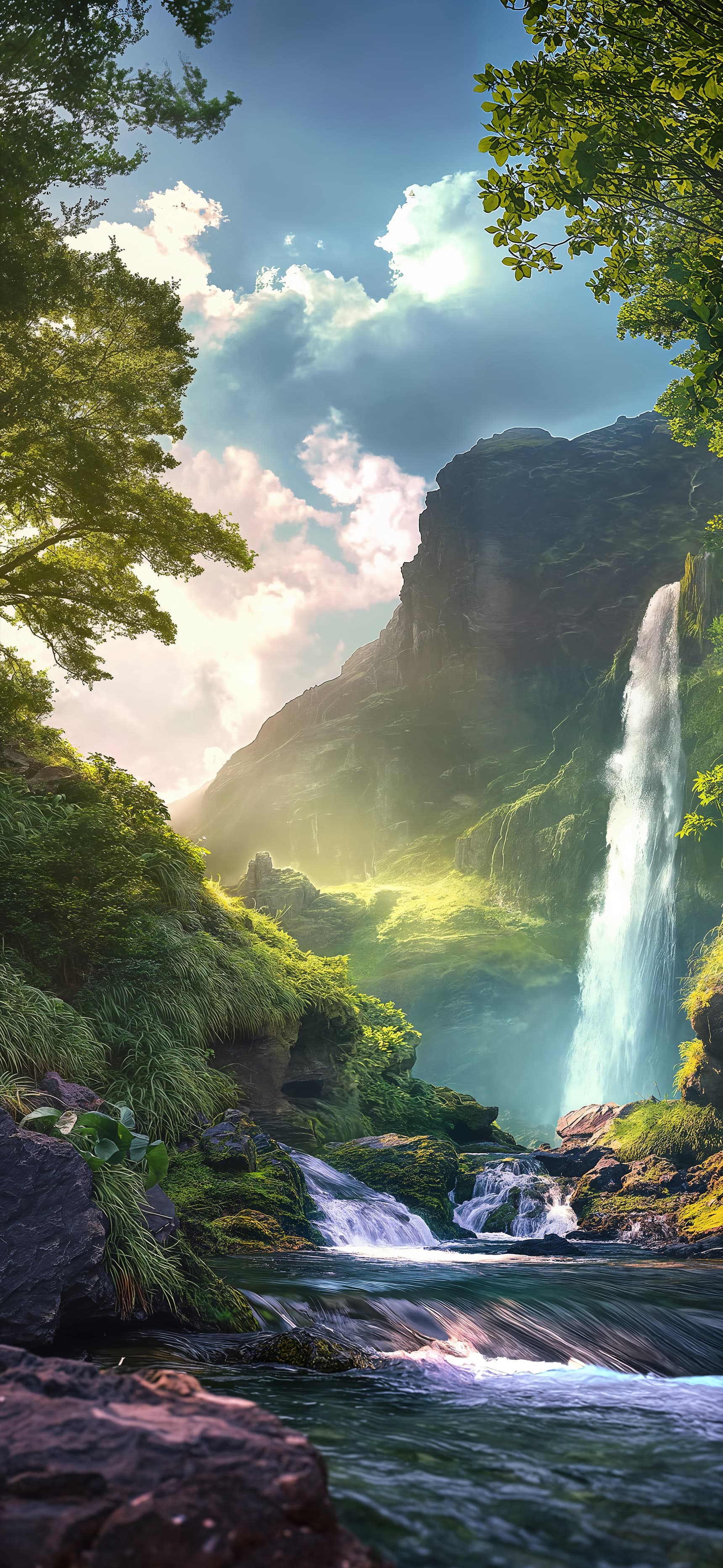 Cascade Dream - Pro phone wallpaper