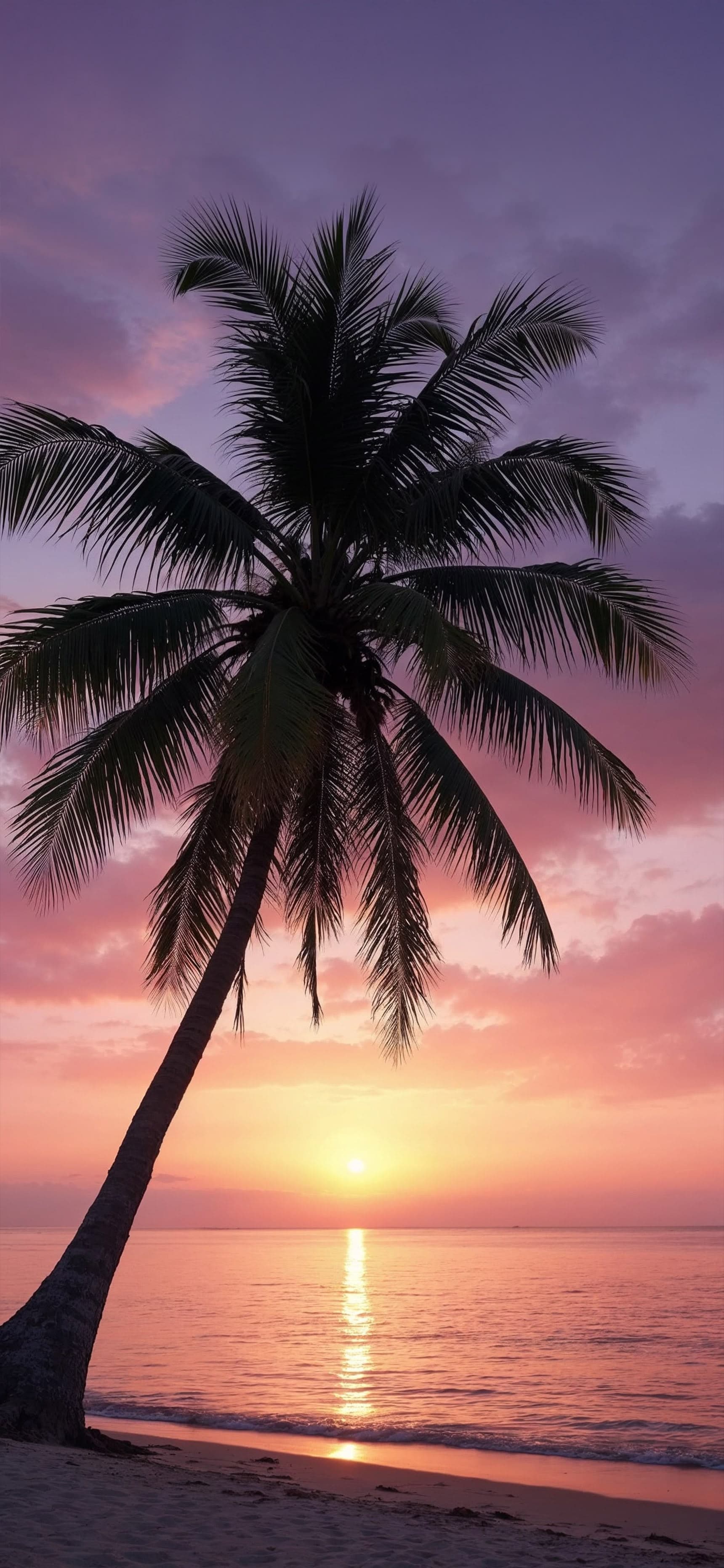 Tropical Sunset Glow 2 - Pro phone wallpaper
