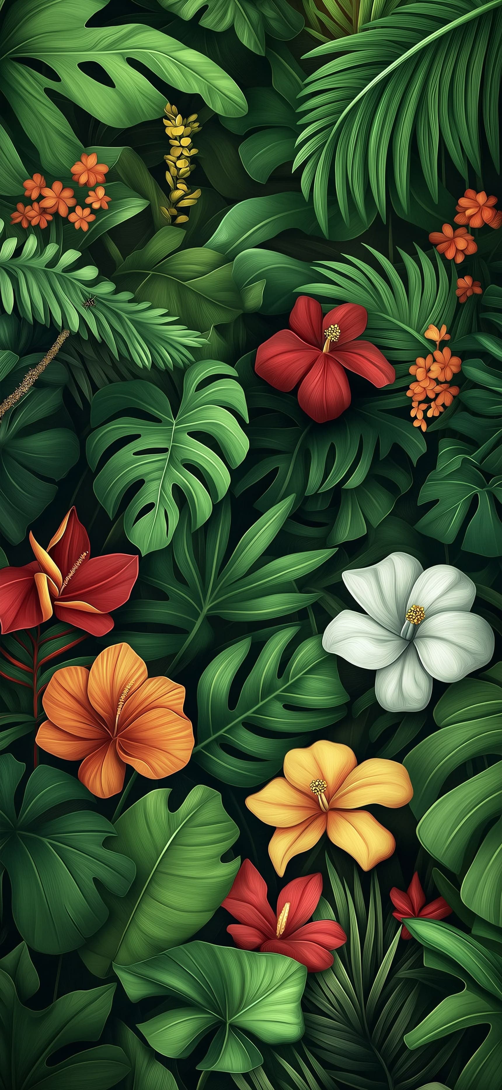 Tropical Leaf Garden - Pro phone wallpaper